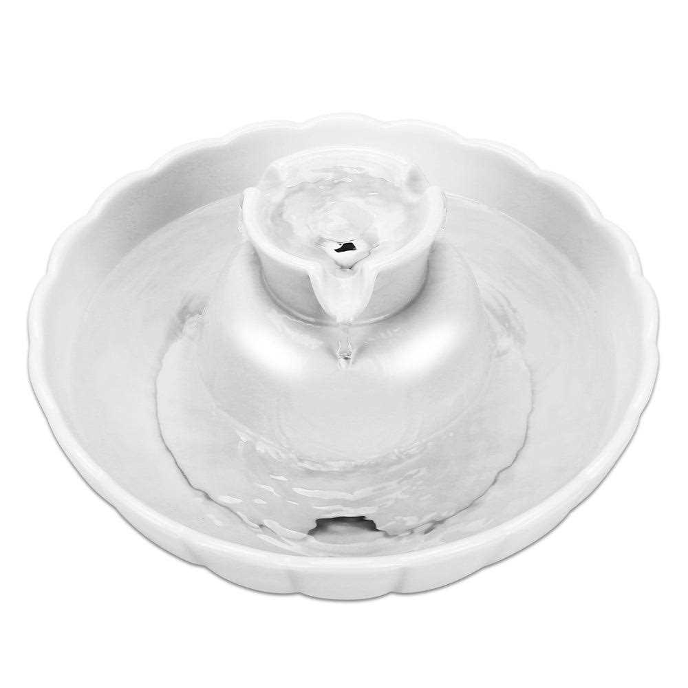 iPettie Tritone Ceramic Water Fountain for Cat & Dog