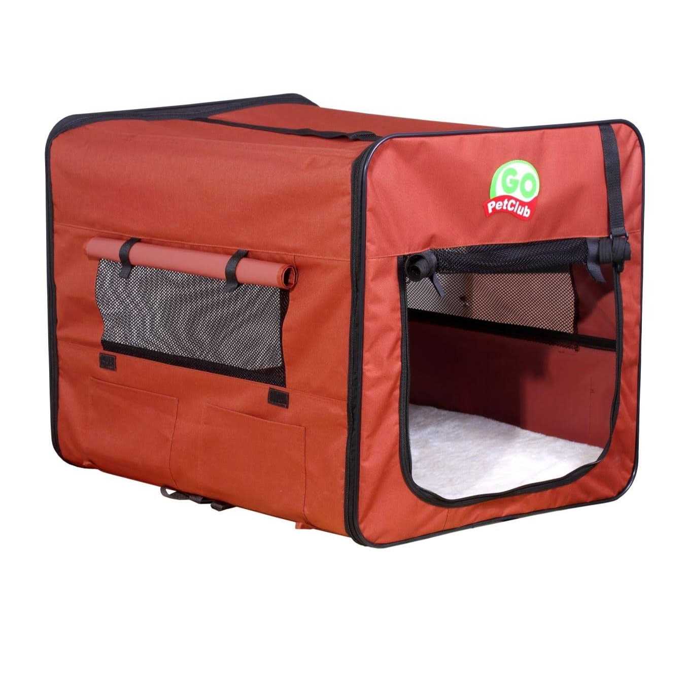 Go Pet Club Ab18 18 in. Brown Soft Dog Crate