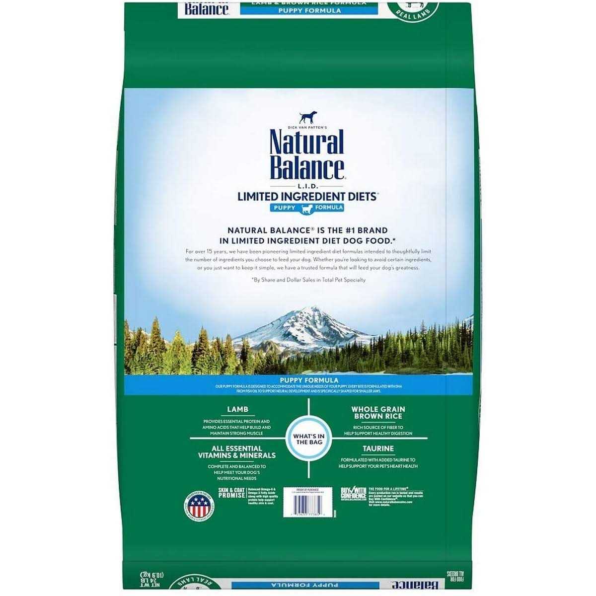 Natural Balance Limited Ingredient Diets Puppy Lamb & Brown Rice Dry Dog Food