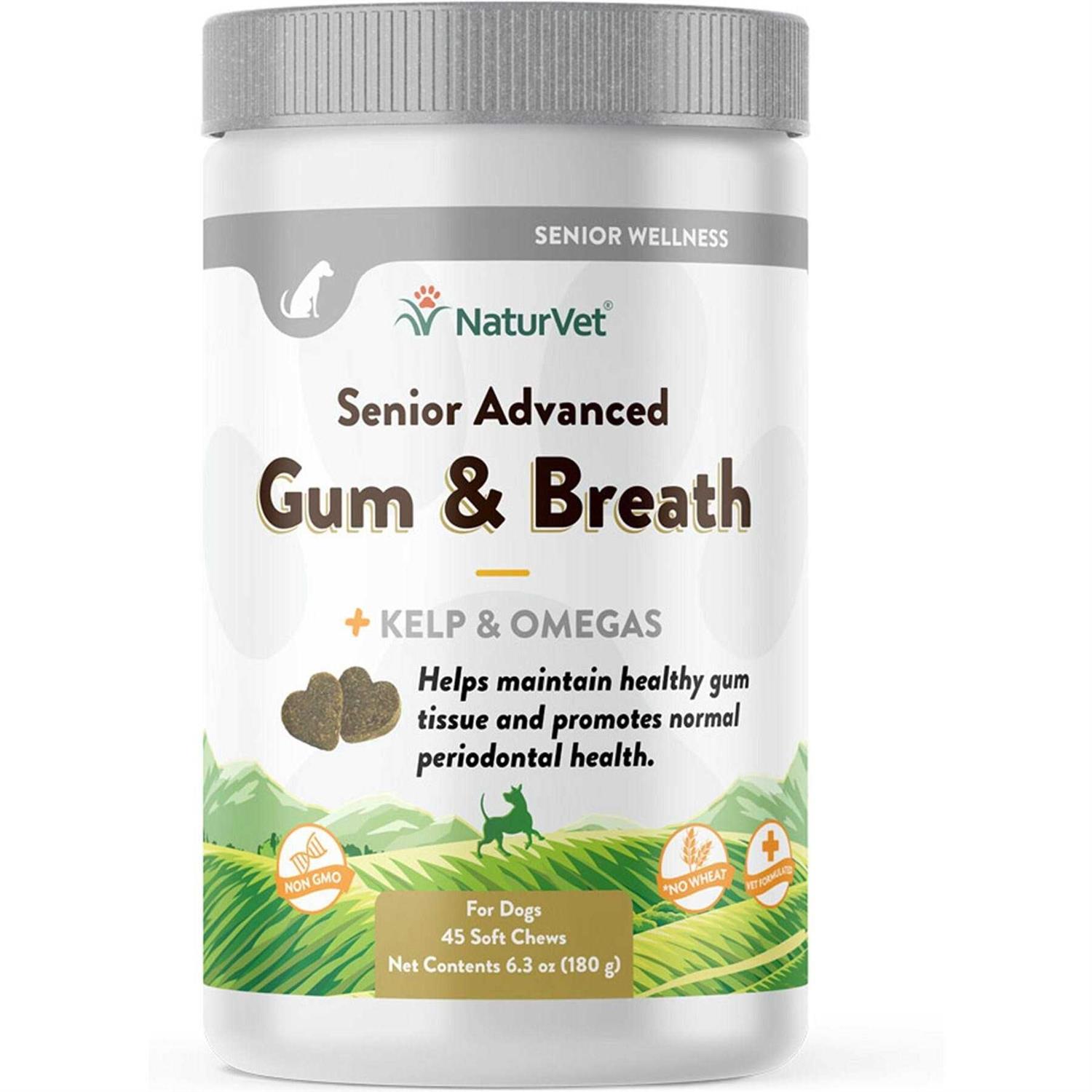 NaturVet Senior Advanced Gum & Breath Soft Dog Chews