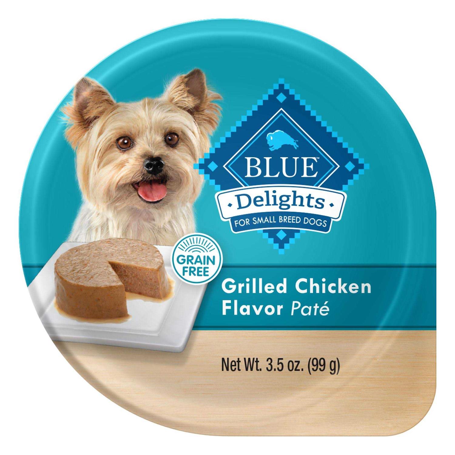 Blue Buffalo Delights Grilled Chicken Flavor Pate Small Breed Dog Food