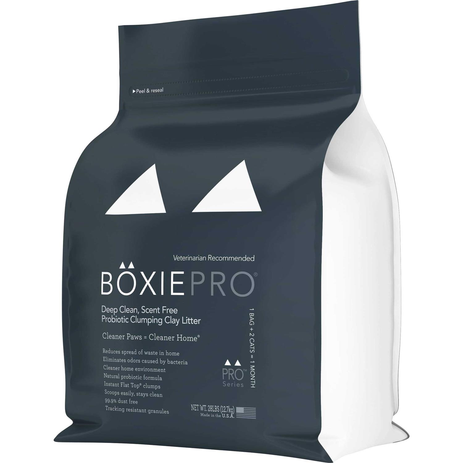 BoxiePro Deep Clean Probiotic Clumping Clay Cat Litter