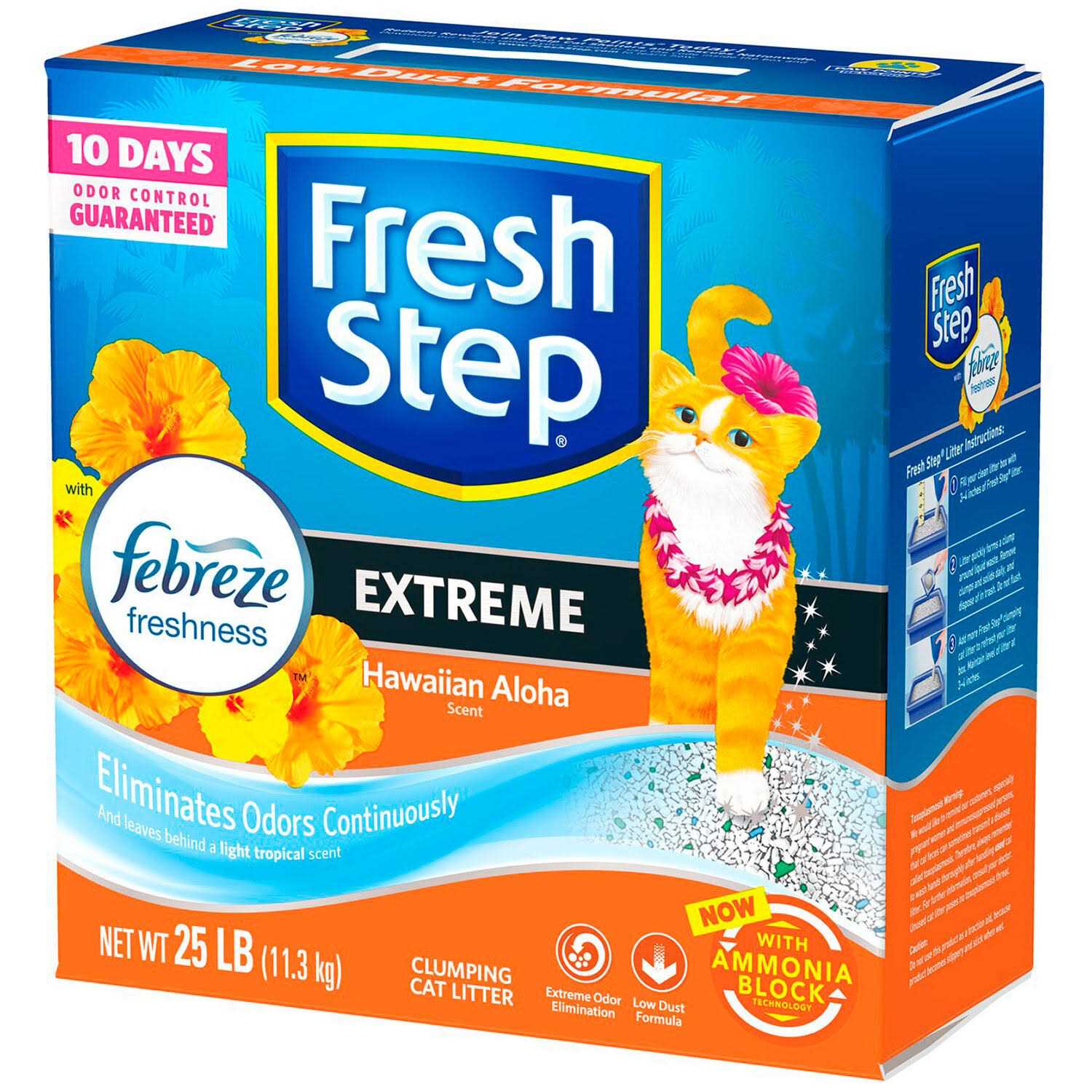 Fresh Step Hawaiian Aloha Extreme Scented Clumping Cat Litter with Febreze
