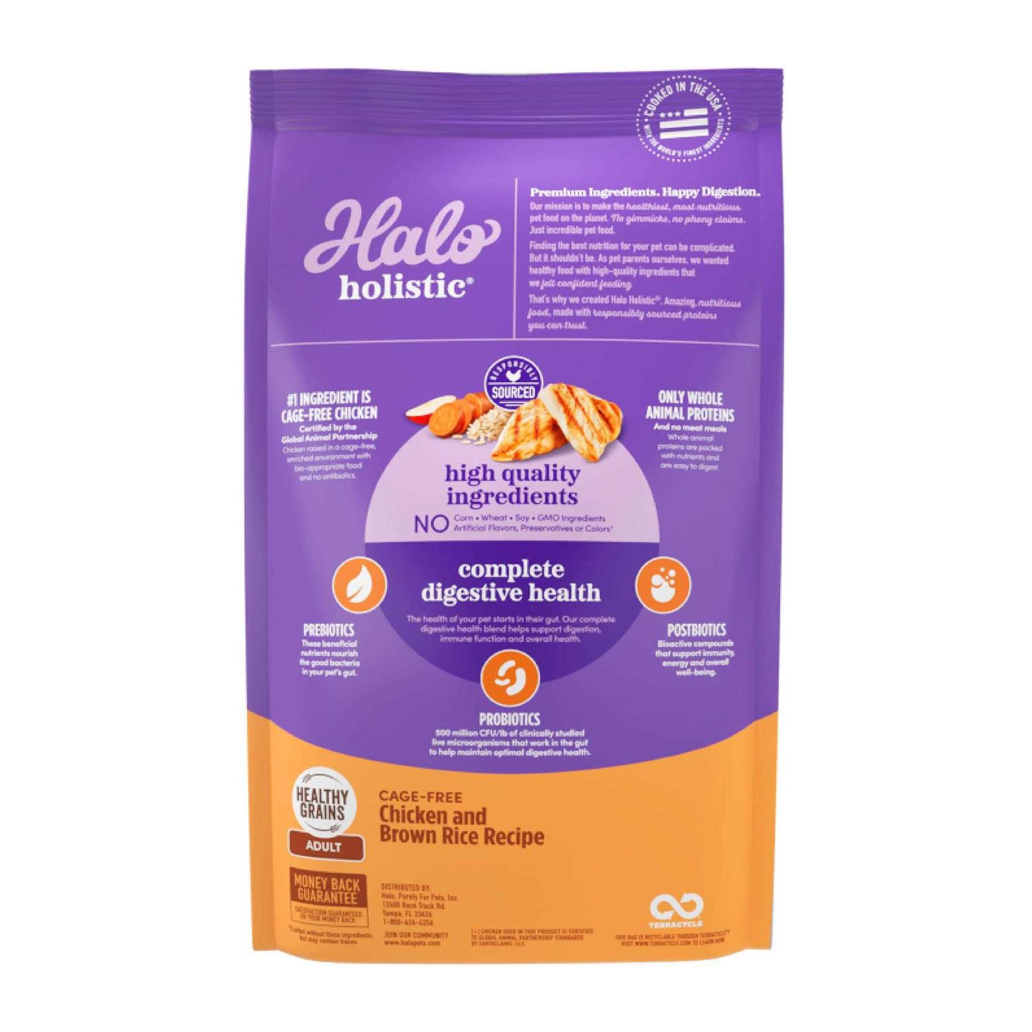 Halo Holistic Chicken & Chicken Liver Adult Dry Dog Food
