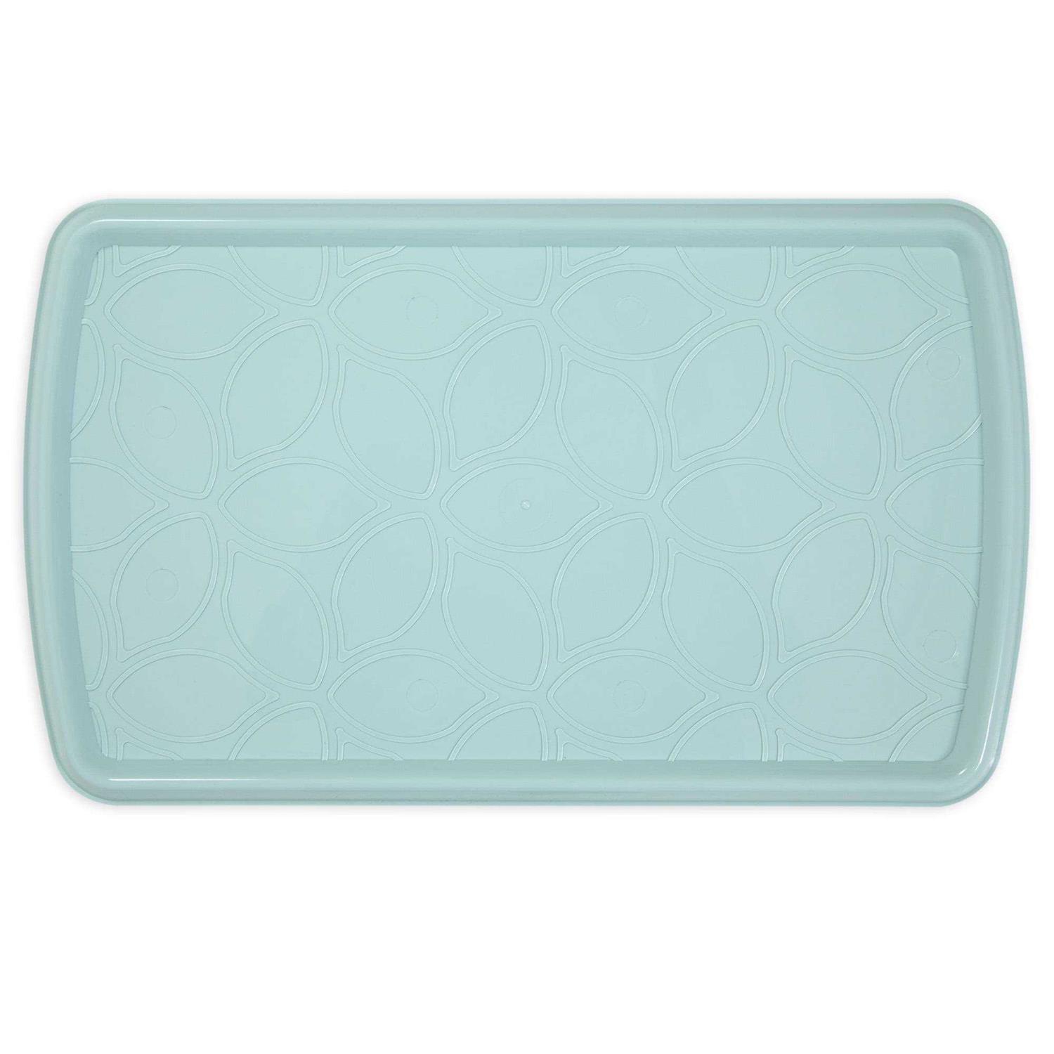 Aspen Pet Rimmed Pet Bowl Mat, for Cats and Dogs