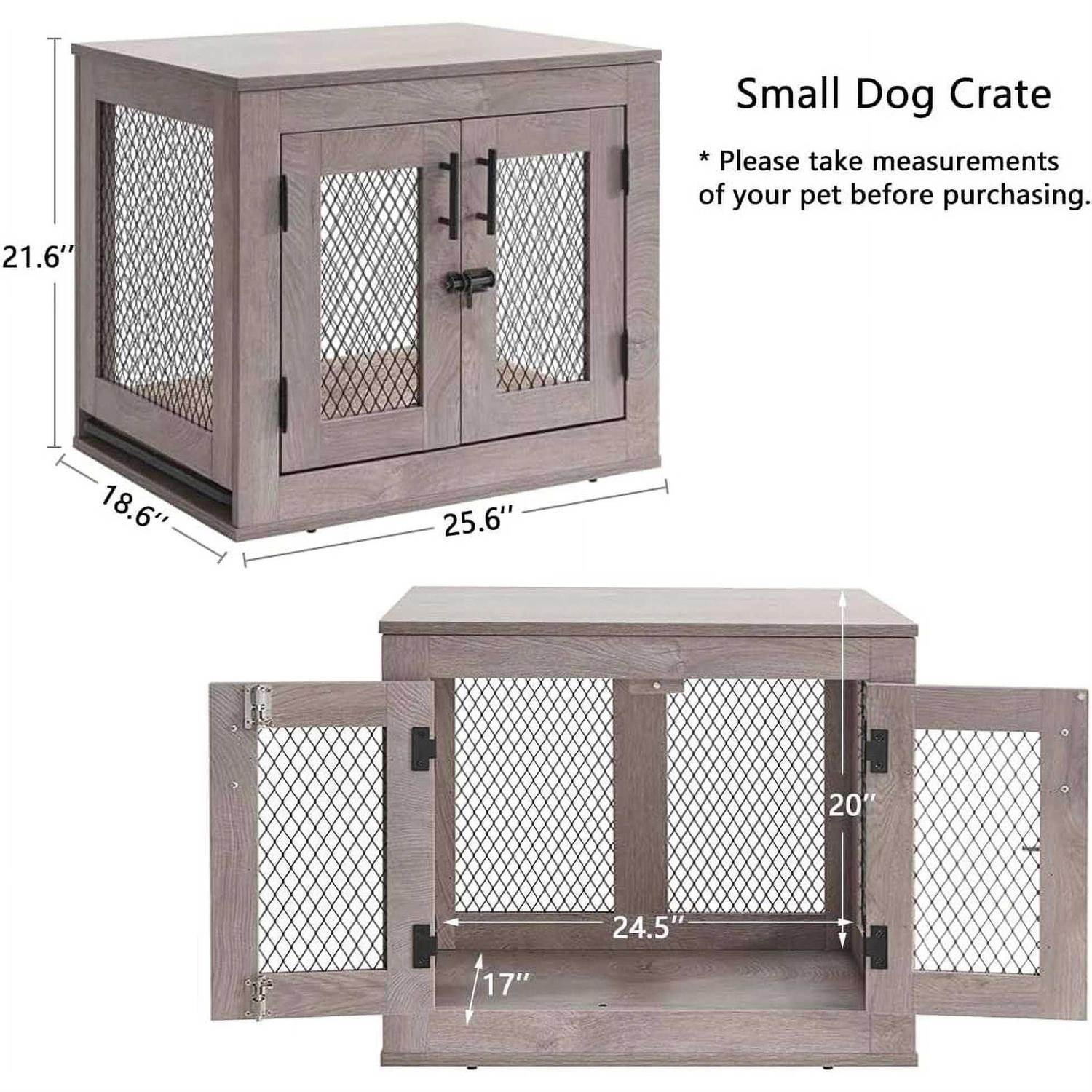 Unipaws Dog Crate with Cushion and Tray