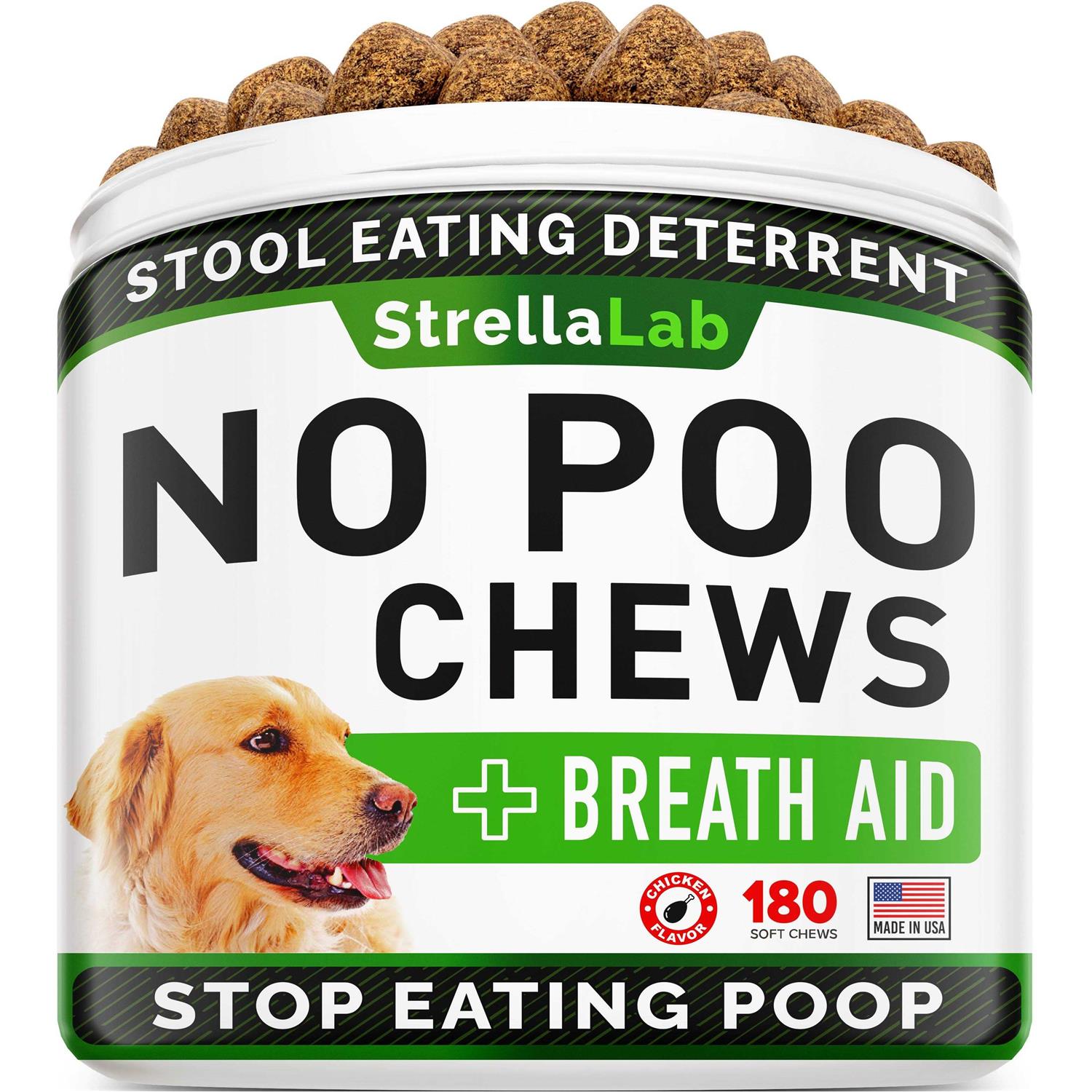 StrellaLab No Poo Chews for Dogs