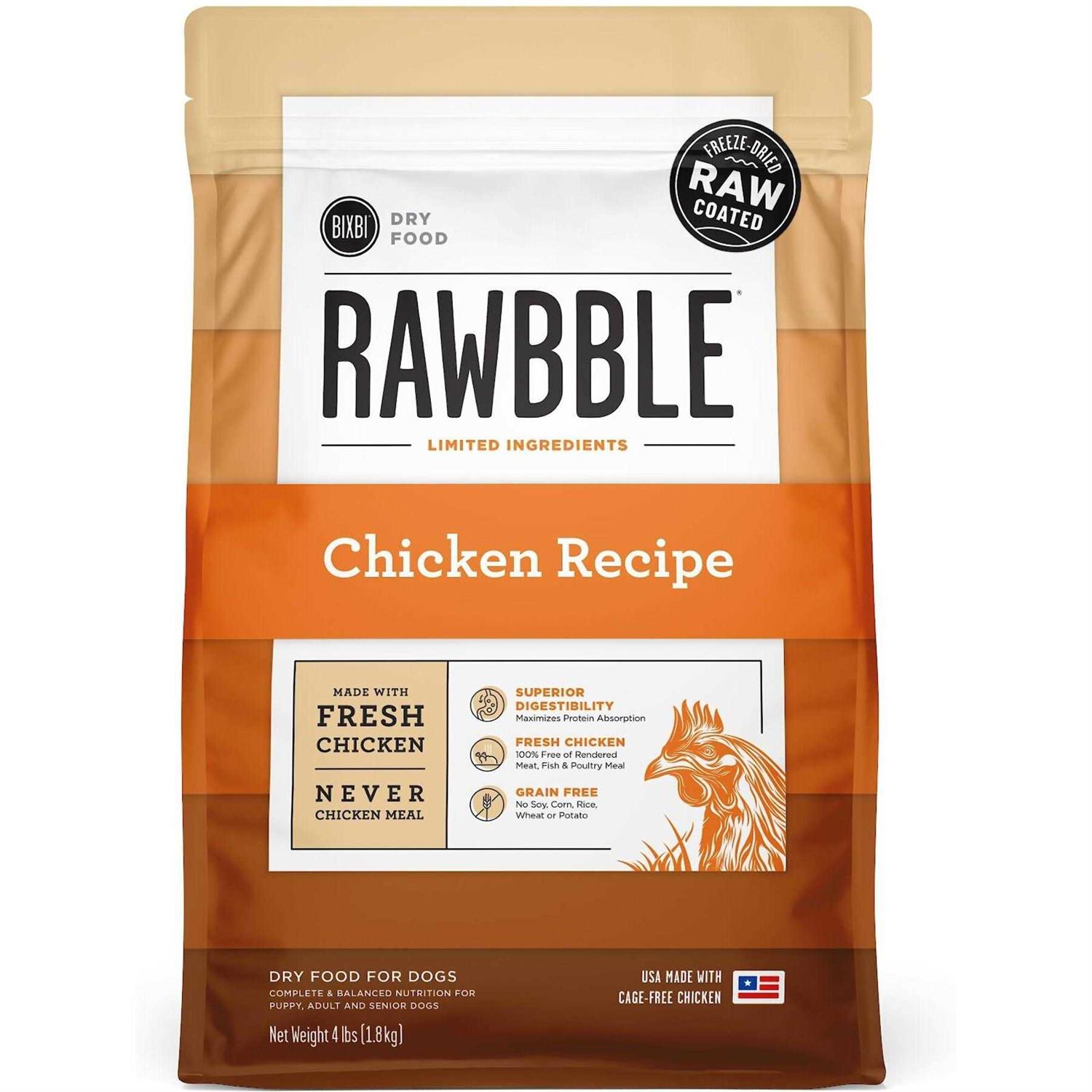 BIXBI Rawbble Chicken Recipe Dry Dog Food