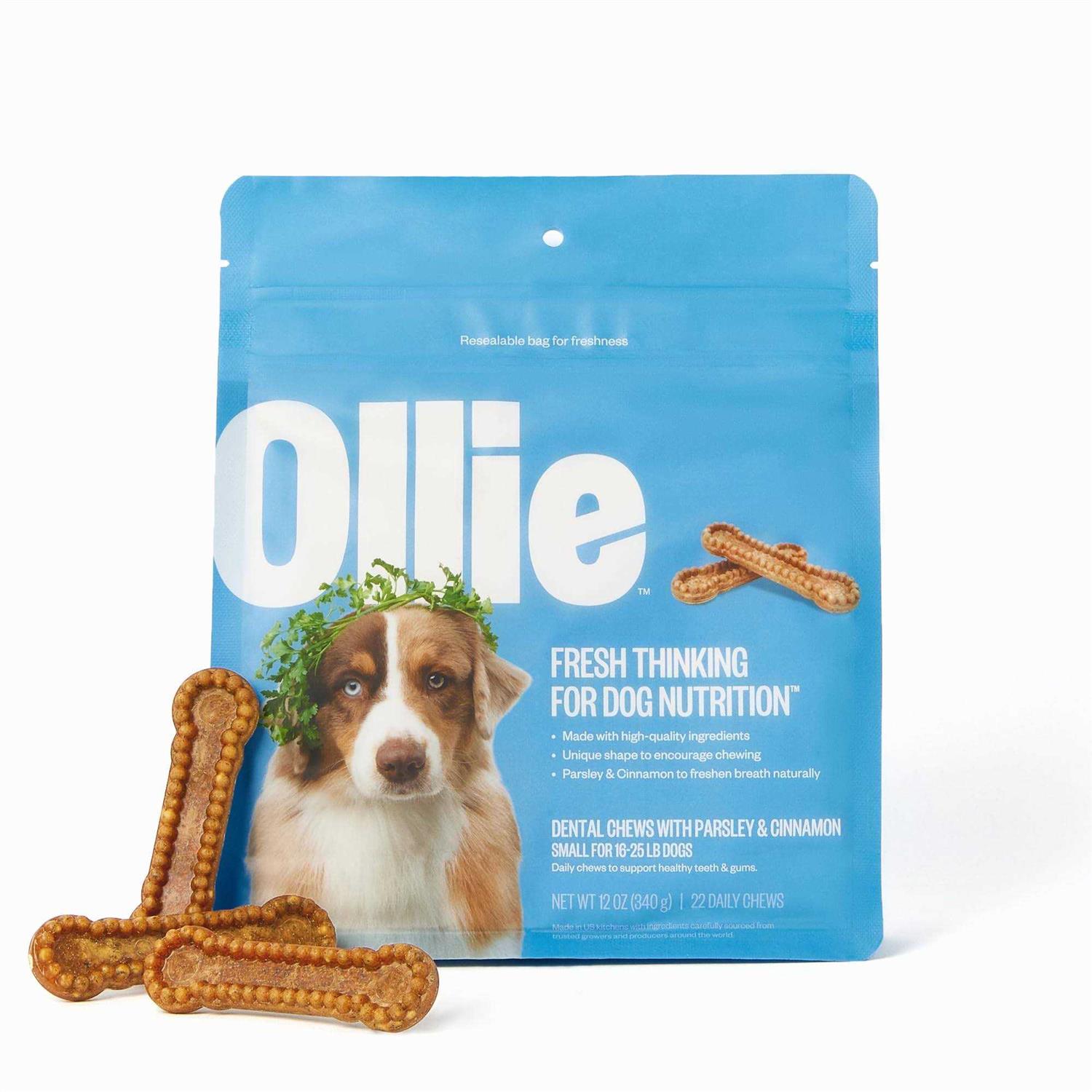 Ollie Dental Chews For Dogs Dog Breath Treats Dog Teeth Cleaning Treat