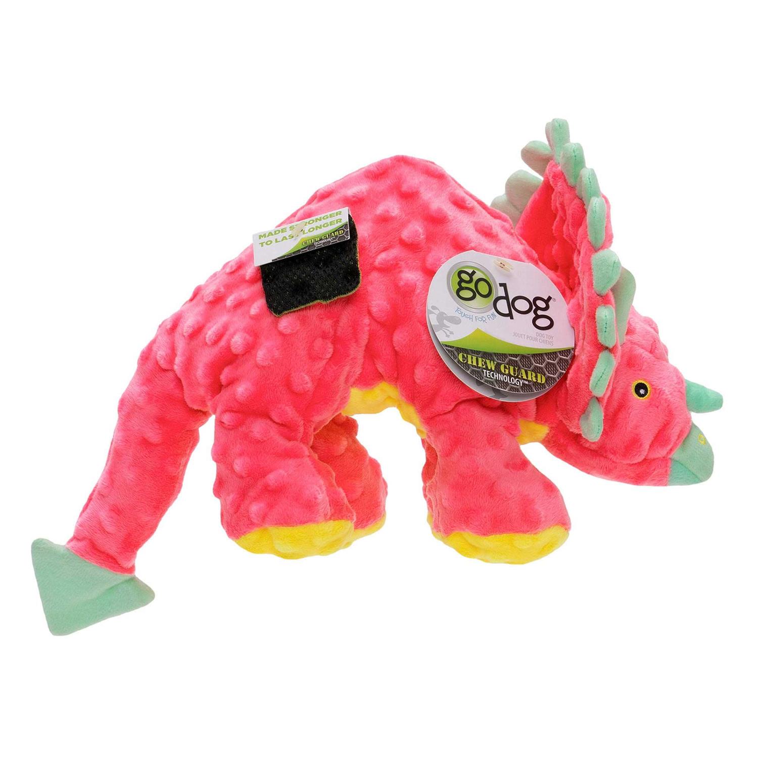 goDog Dinos Frills Dog Toy