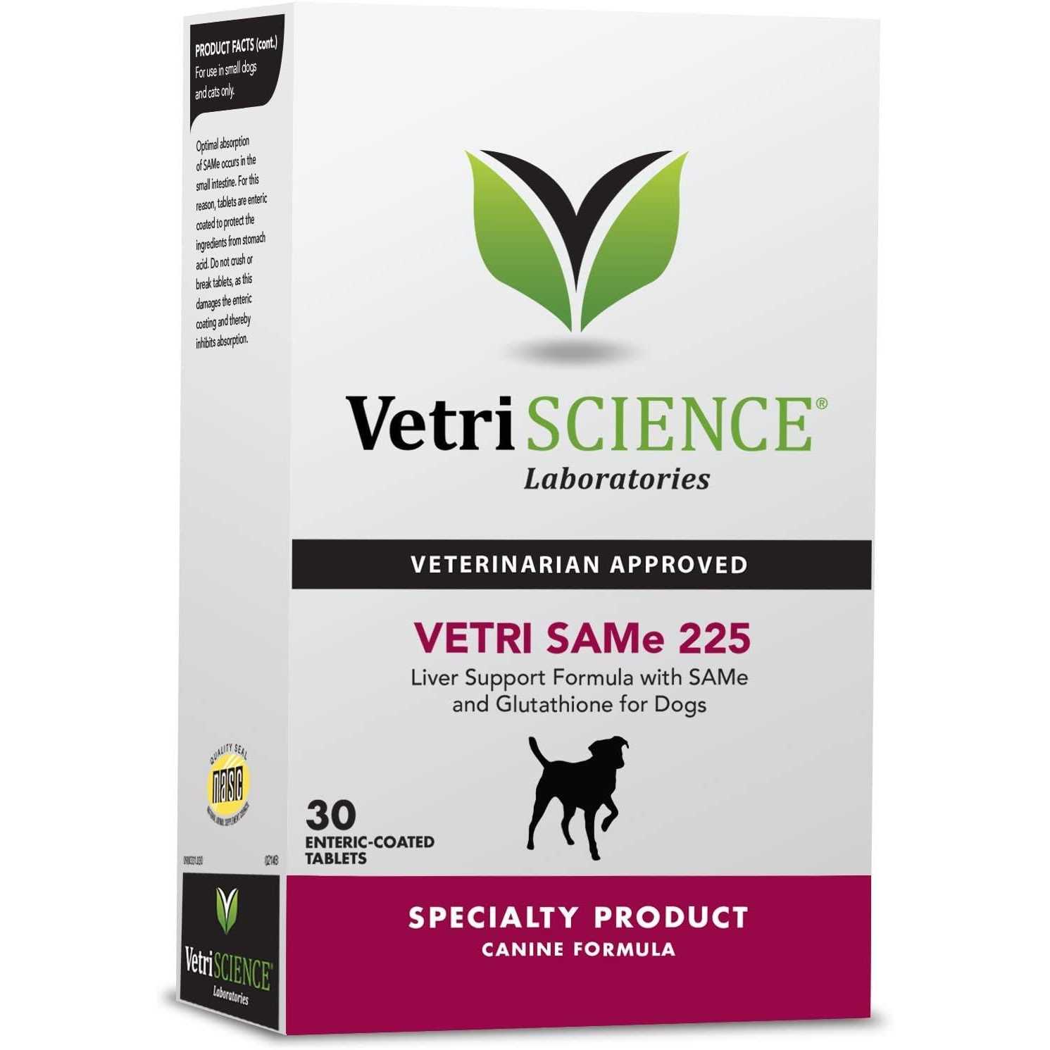 VetriScience Vetri SAMe 225 mg Liver Support for Dogs