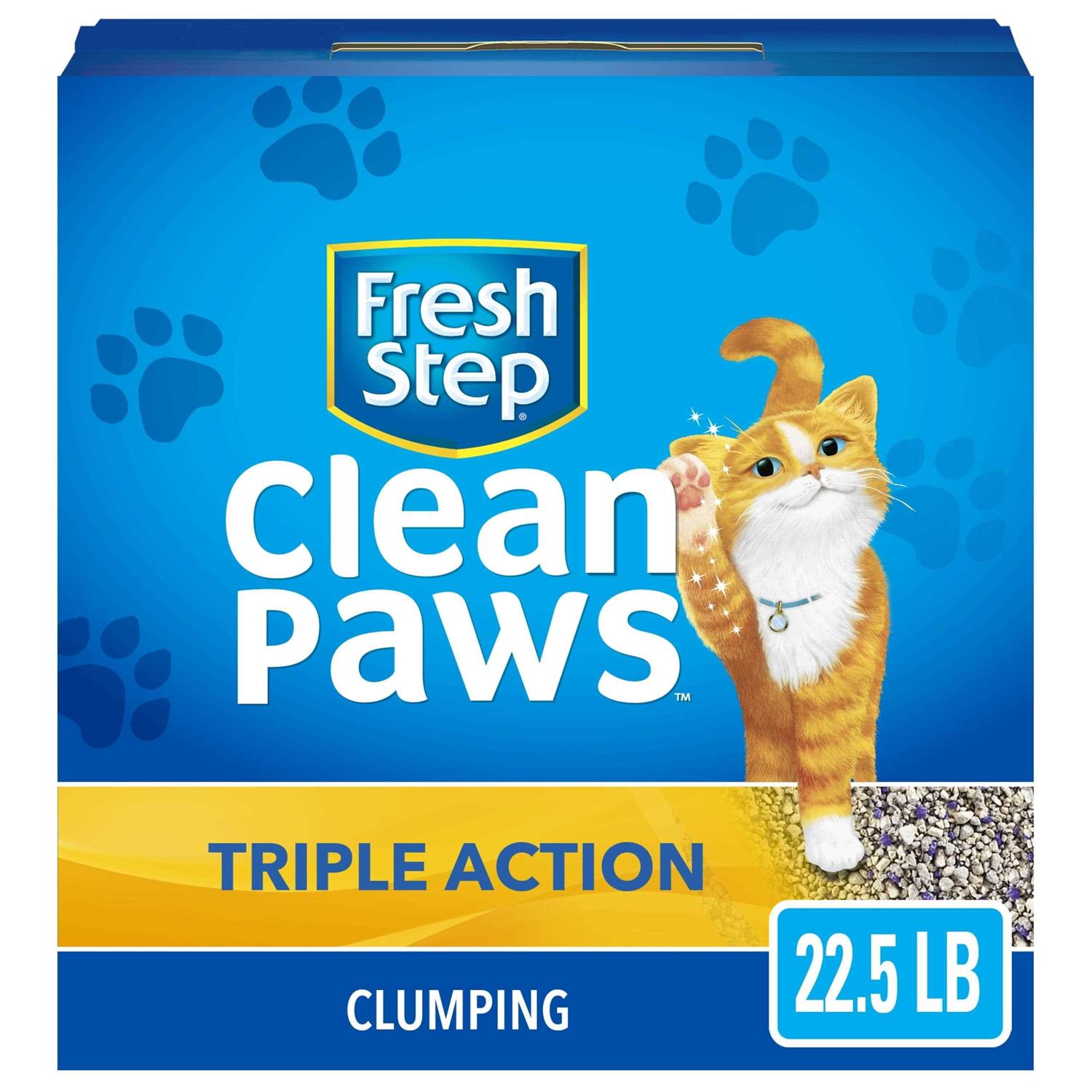 Fresh Step Clean Paws Triple Action Clumping Cat Litter