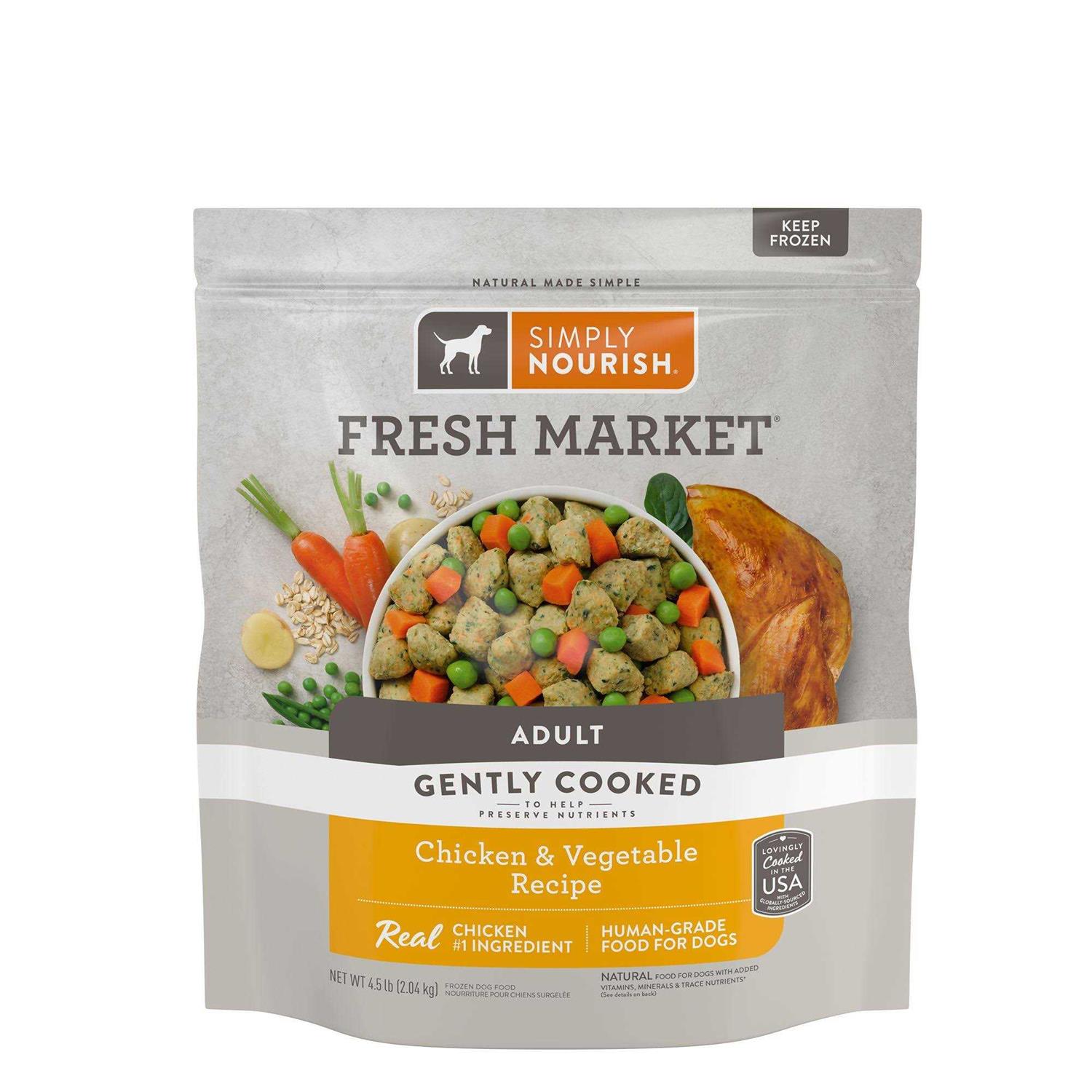 Simply Nourish Fresh Market Adult Frozen Dog Food