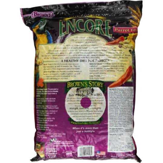 Brown’s Encore Premium Parrot Food