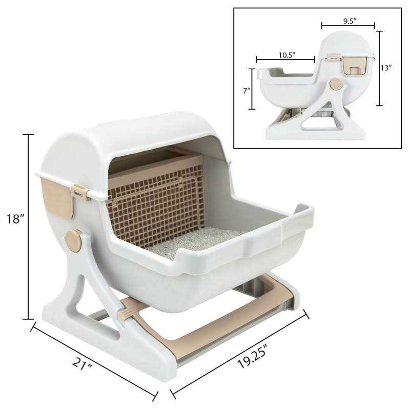 Le you pet semi-automatic quick cleaning cat litter box