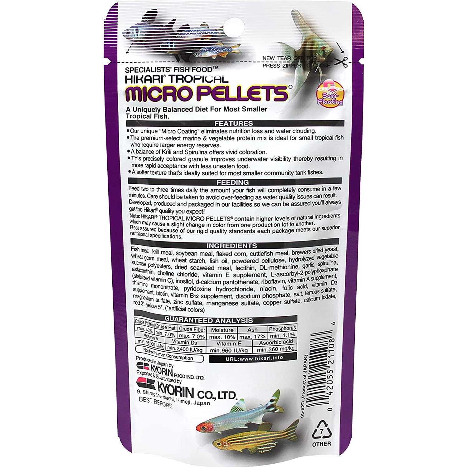 Hikari Tropical Micro Pellets