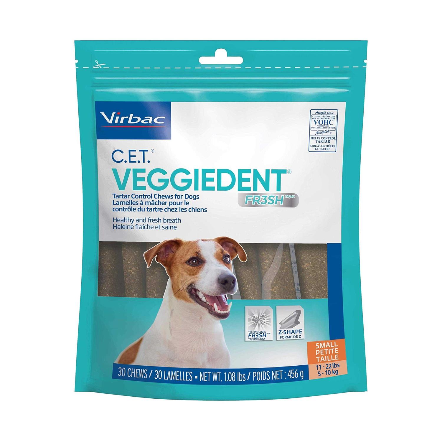 Virbac C.E.T. VeggieDent FR3SH Tartar Control Chews for Dogs