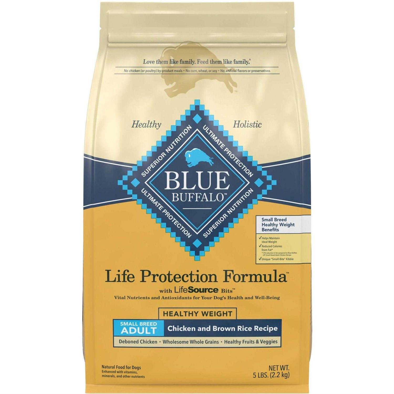 Blue Buffalo Life Protection Formula Small Breed Healthy Weight Adult Chicken & Brown Rice Recipe Dry Dog Food