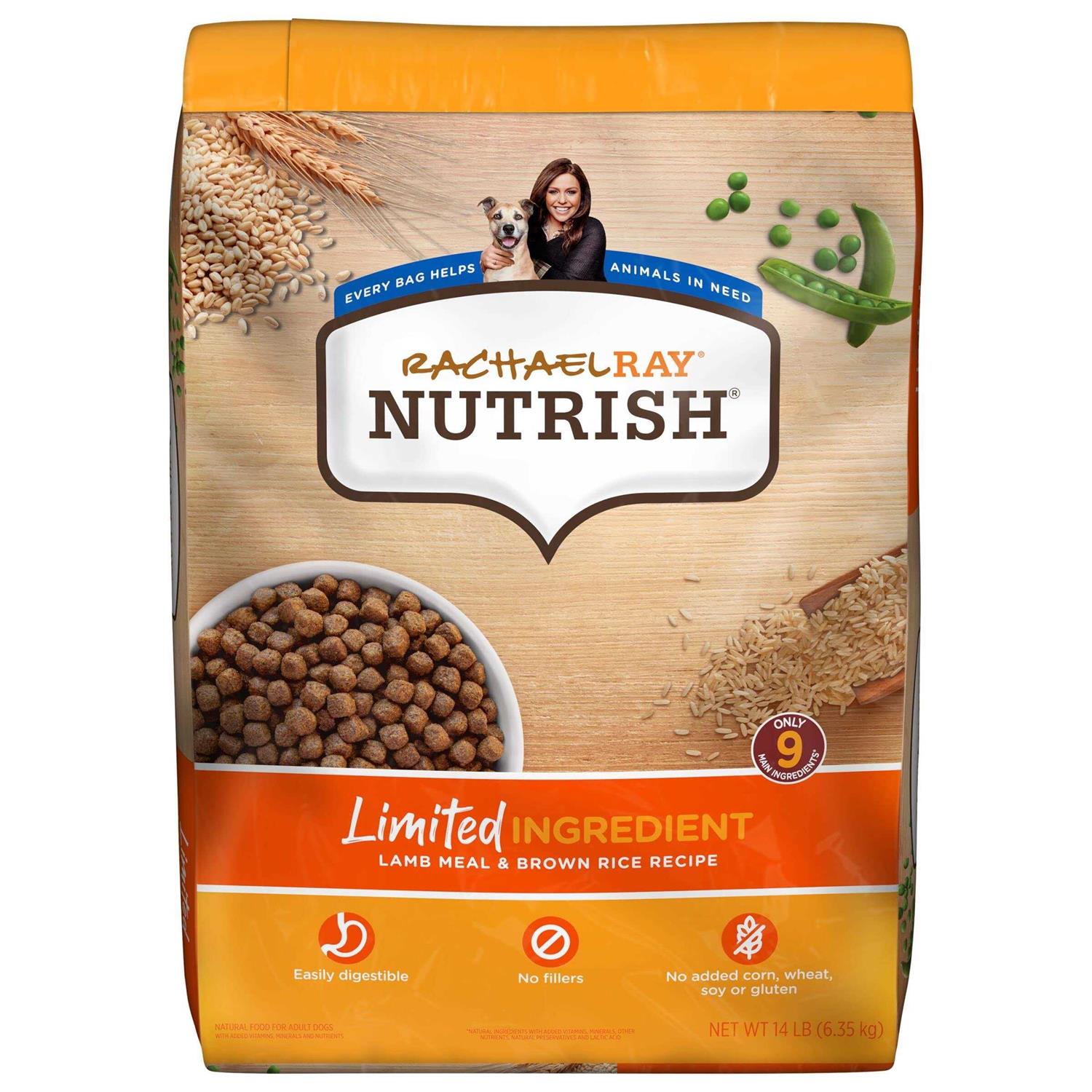 Rachael Ray Nutrish Lamb Meal & Brown Rice Recipe Dry Dog Food