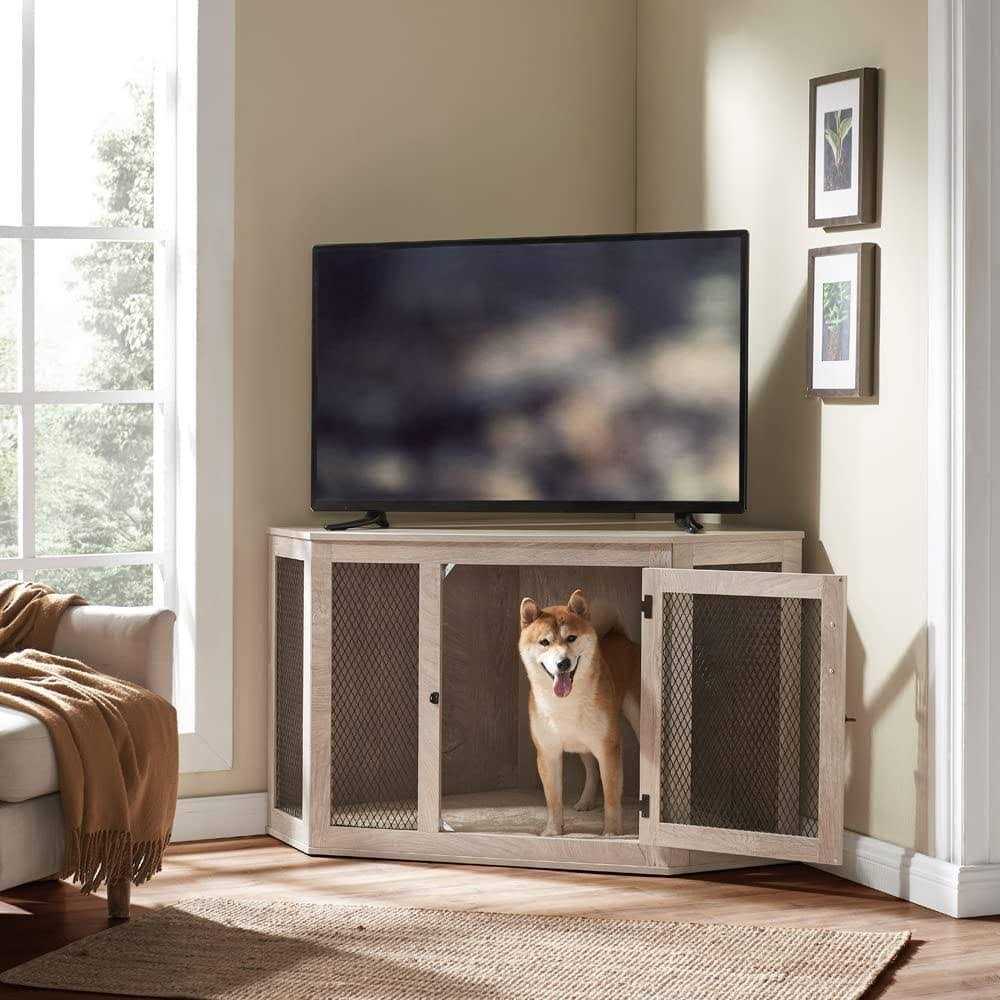 Unipaws Furniture Style Corner Dog Crate