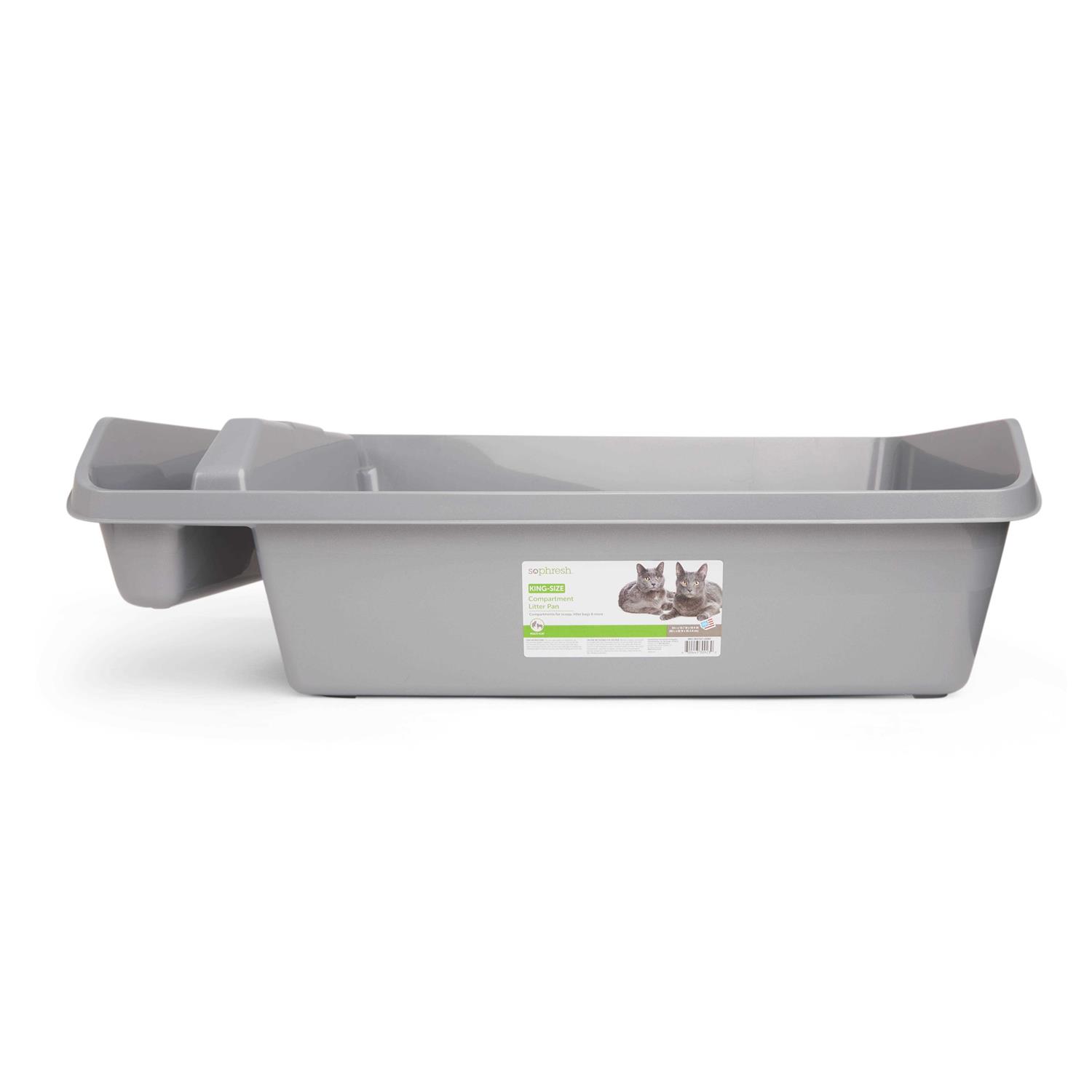 So Phresh King-Size Compartment Cat Litter Pan