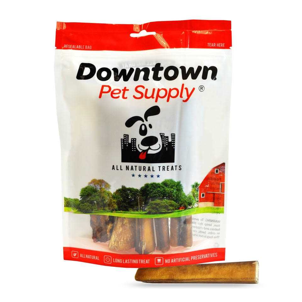 Downtown Pet Supply Bully Sticks For Dogs Thick Rawhide Free Dog Chews
