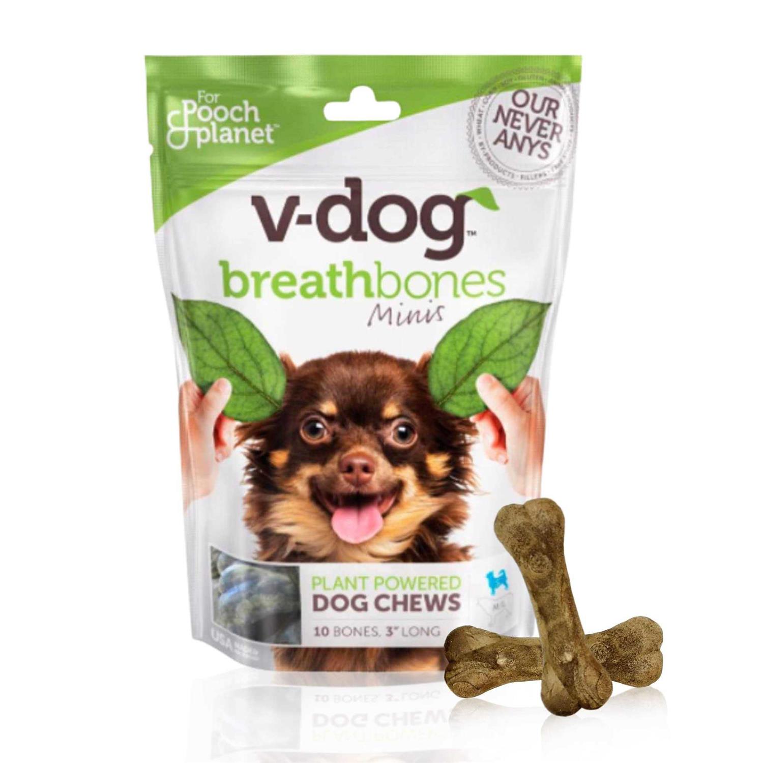 V-dog Breathbones Vegan dog Treats