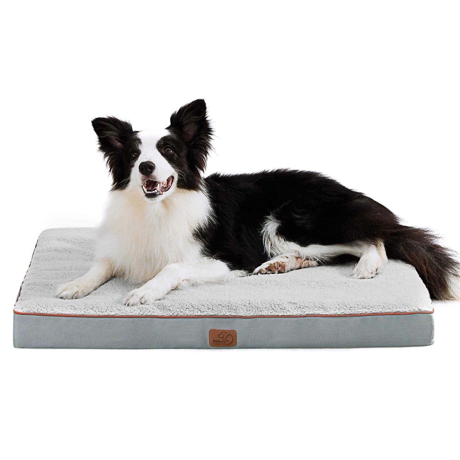 Bedsure Dog Bed for Large Dogs Orthopedic Waterproof Dog Beds with Removable Washable Cover