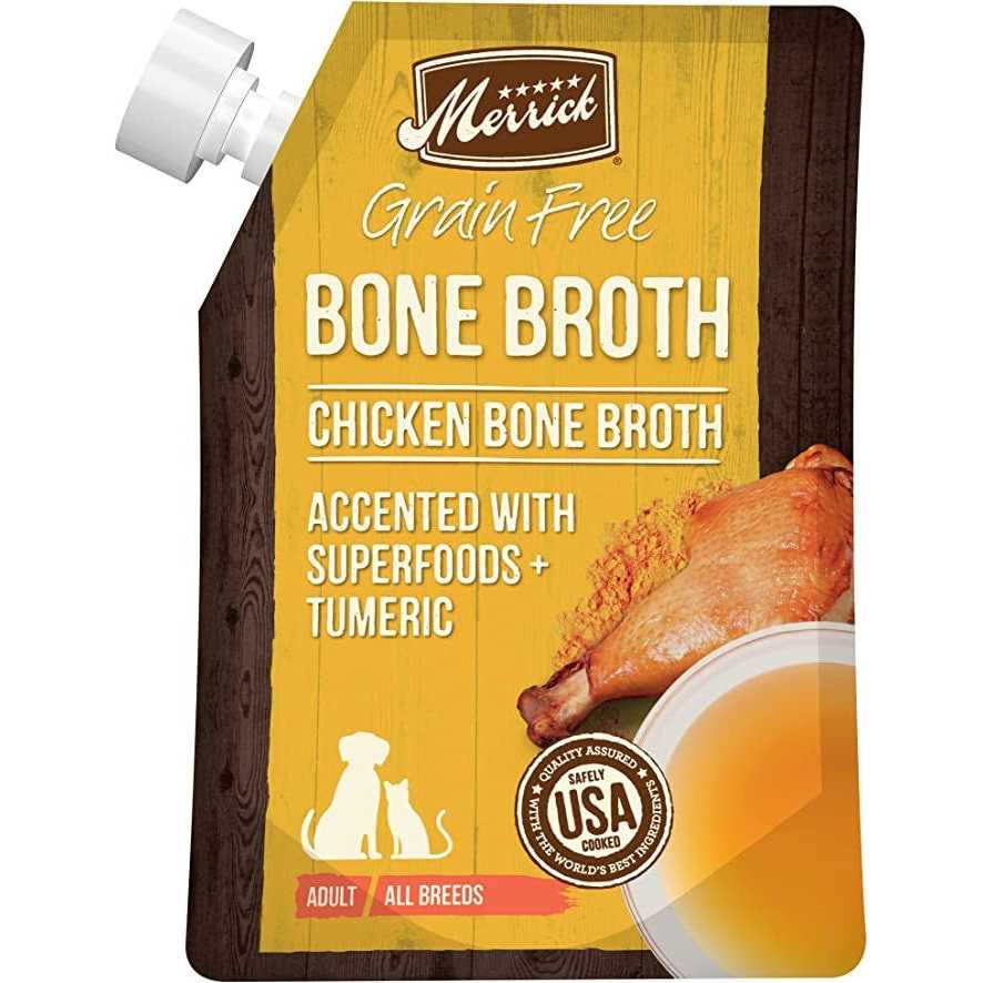 Merrick Chicken Bone Broth Grain-Free Dog Food Topper