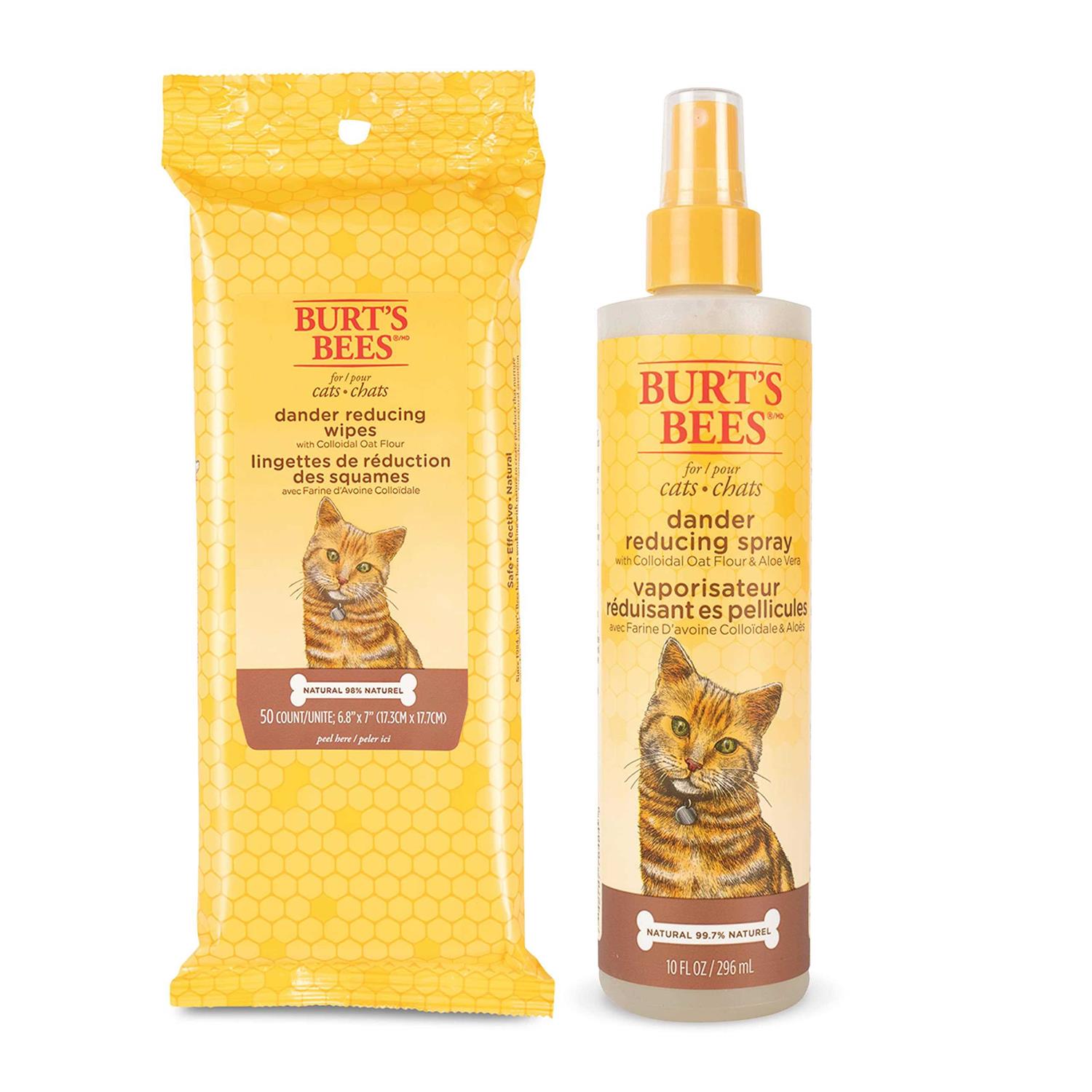 Burt’s Bees Dander Reducing Wipes for Cats