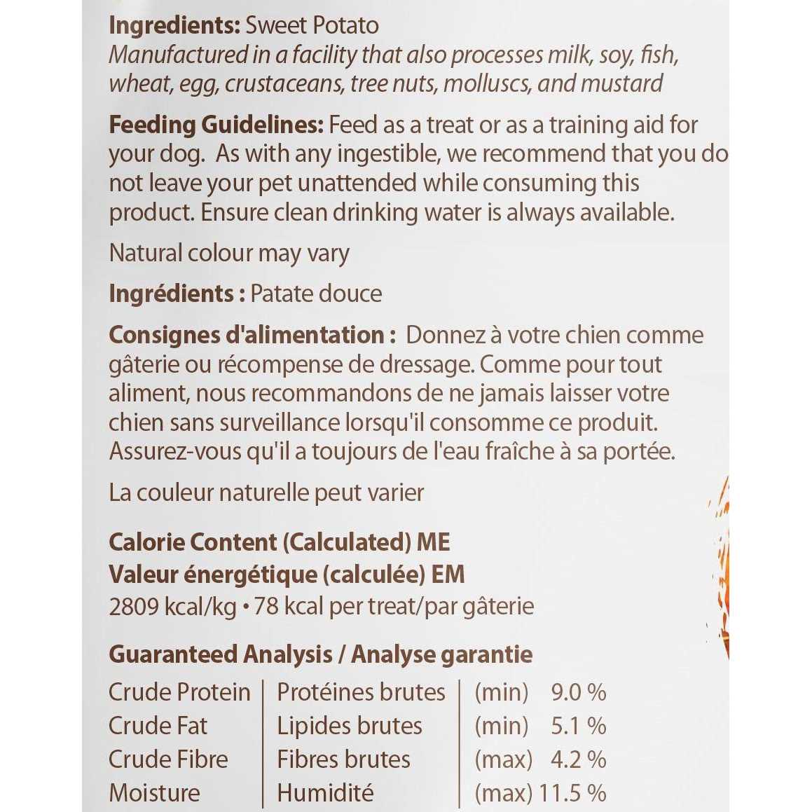 Caledon Farms Dog Treats Sweet Potato Chews