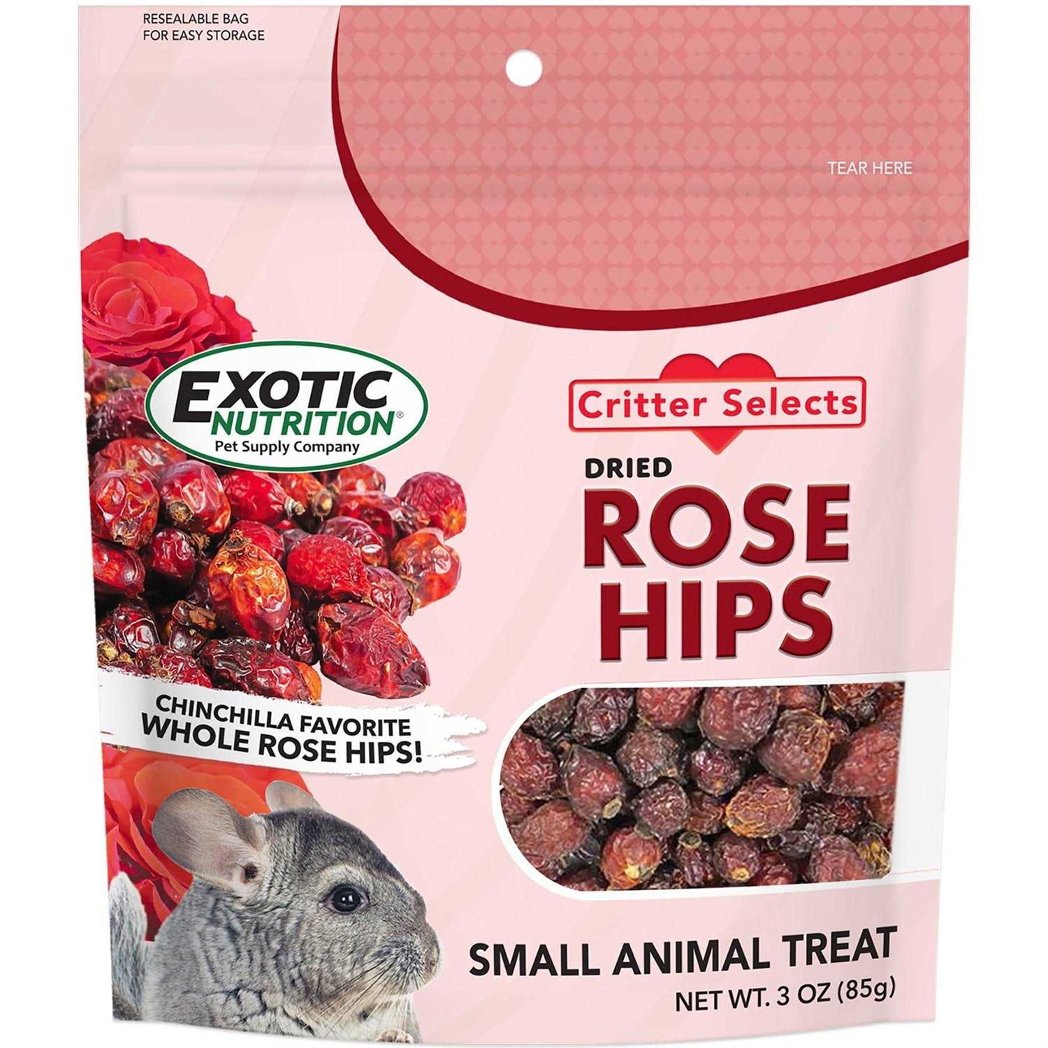 Exotic Nutrition Dried Rose Hips Treat 3 oz