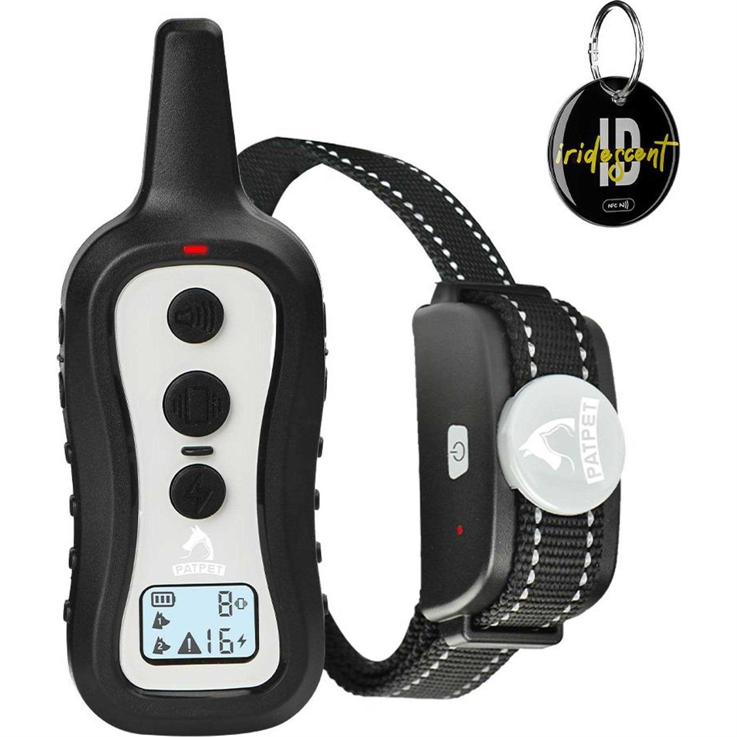 Patpet P301 1000ft Remote Dog Bark Control & Training Shock Collar