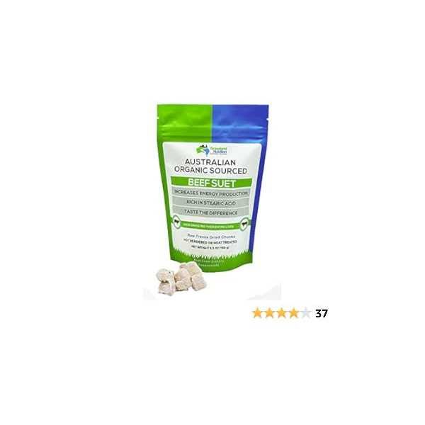 GRASSLAND NUTRITION Organic Beef Suet Rich in Stearic Acid