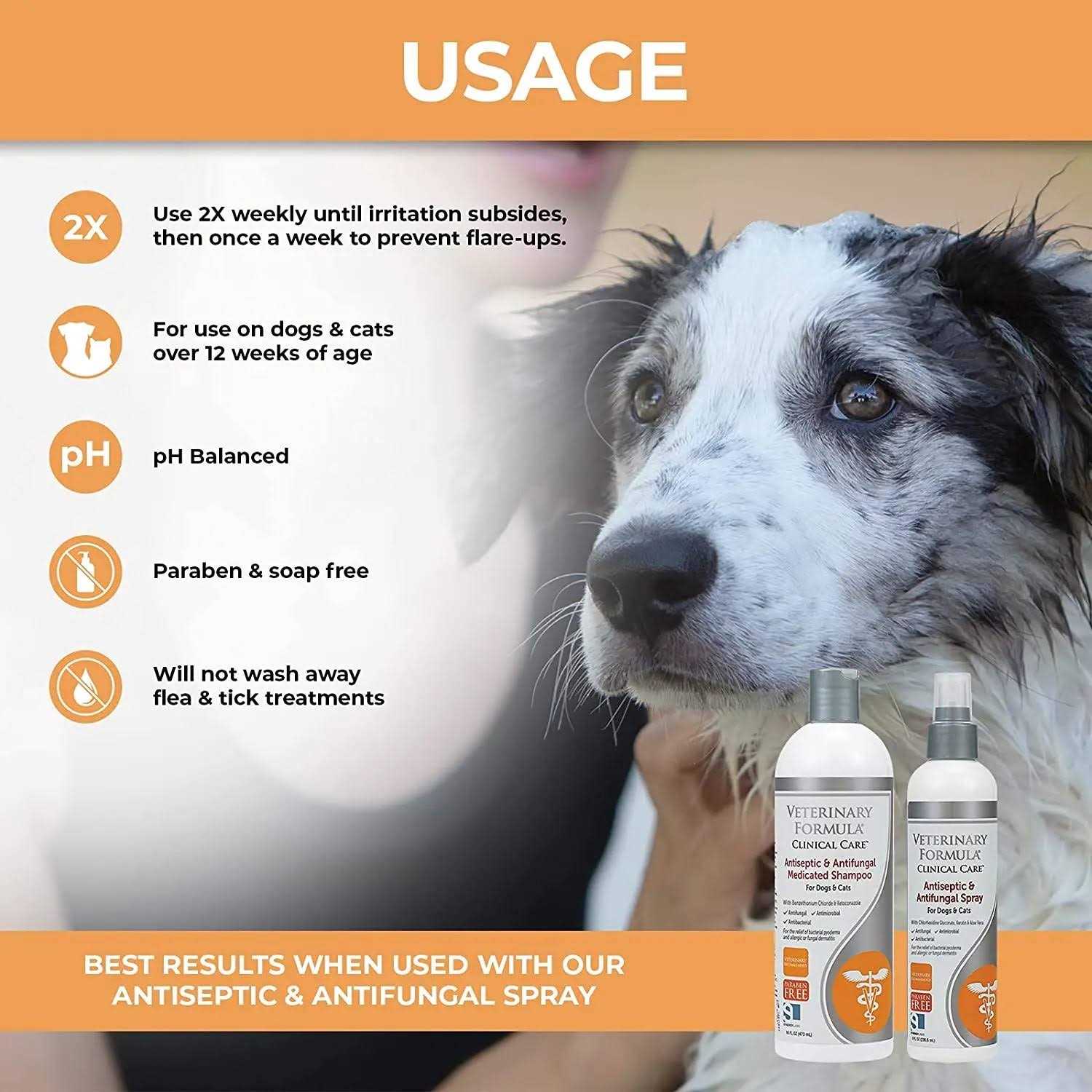 Veterinary Formula Clinical Care Antiseptic & Antifungal Medicated Shampoo