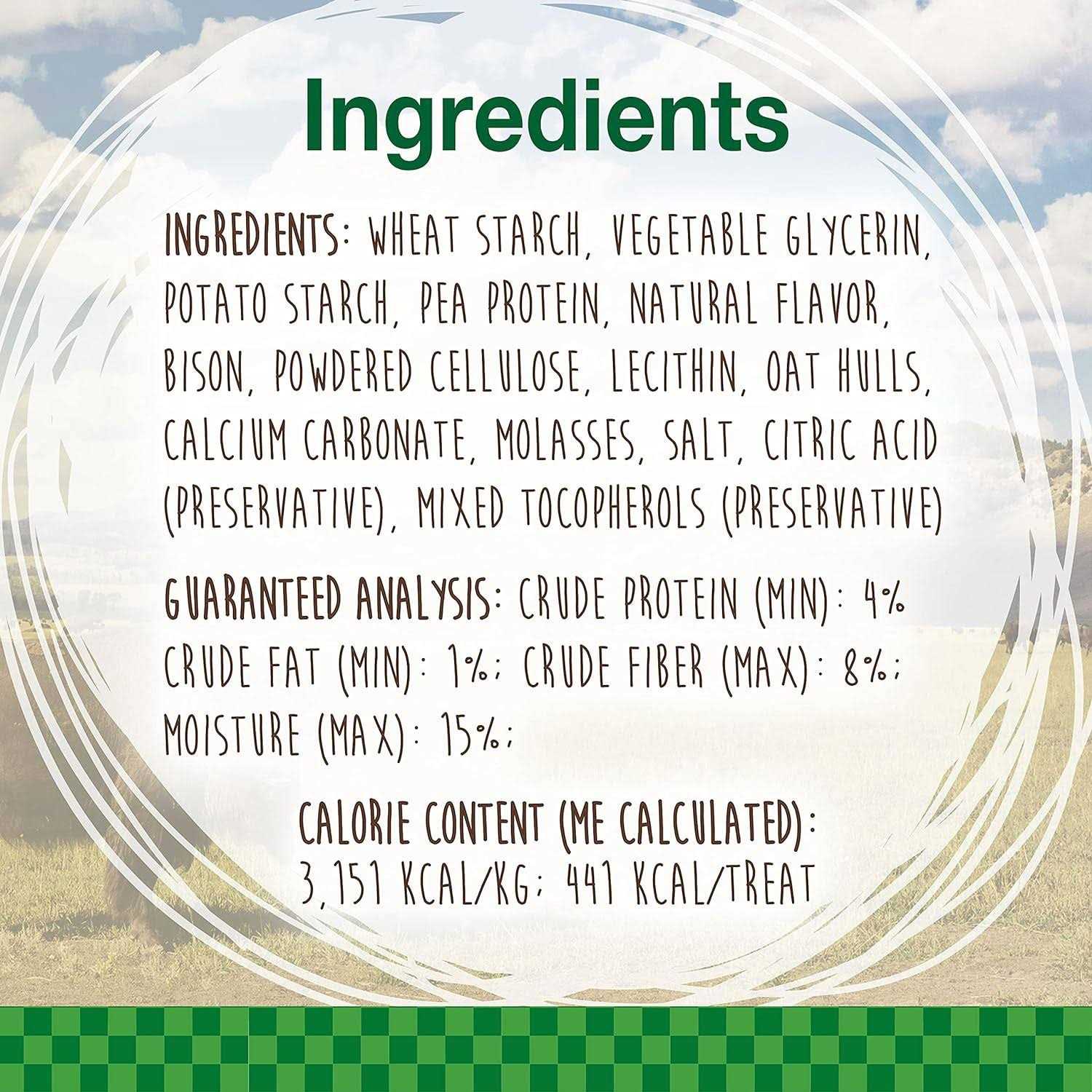 Nylabone Healthy Edibles Wild Natural Bison Chew Treats