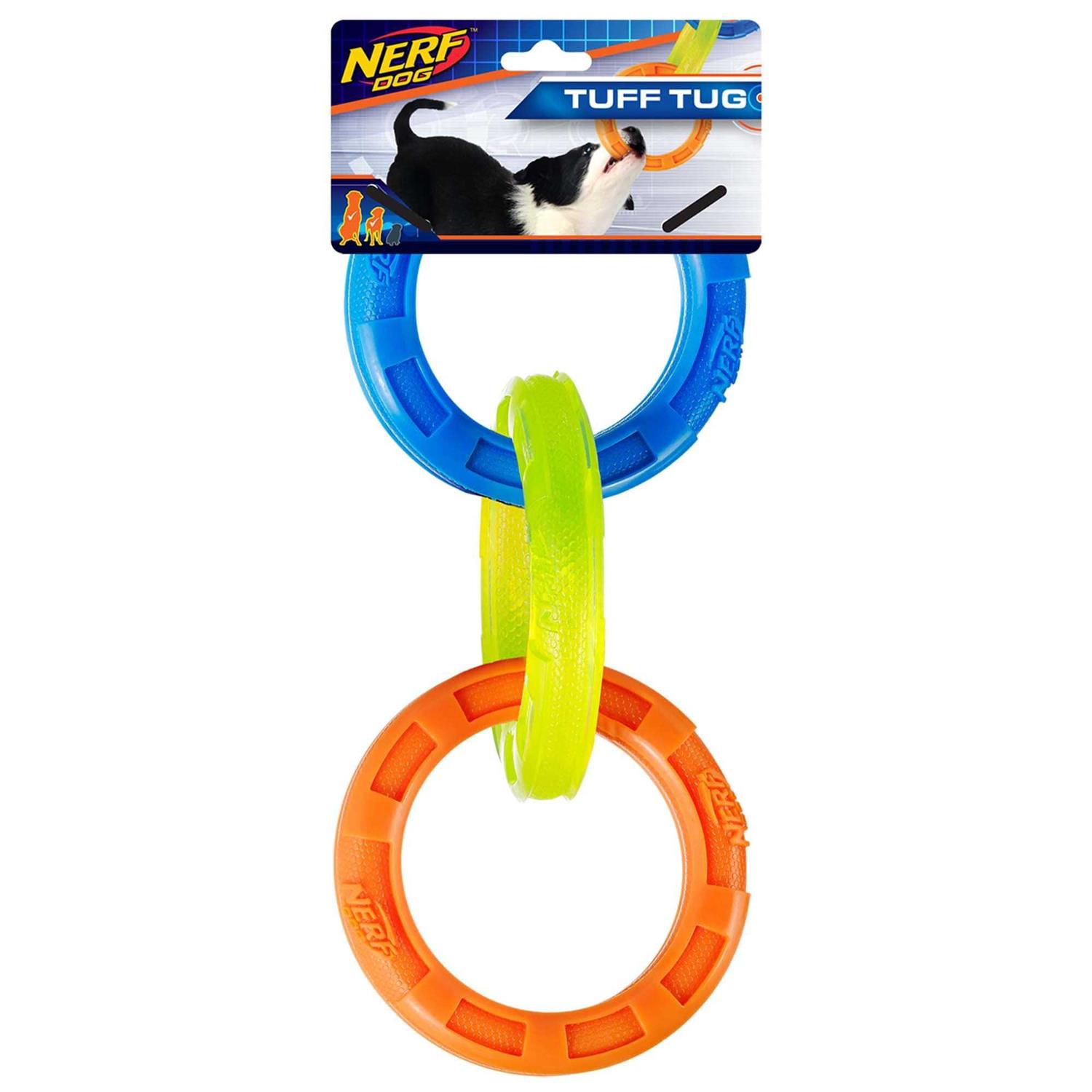 Nerf 3-Ring Tug Dog Toy