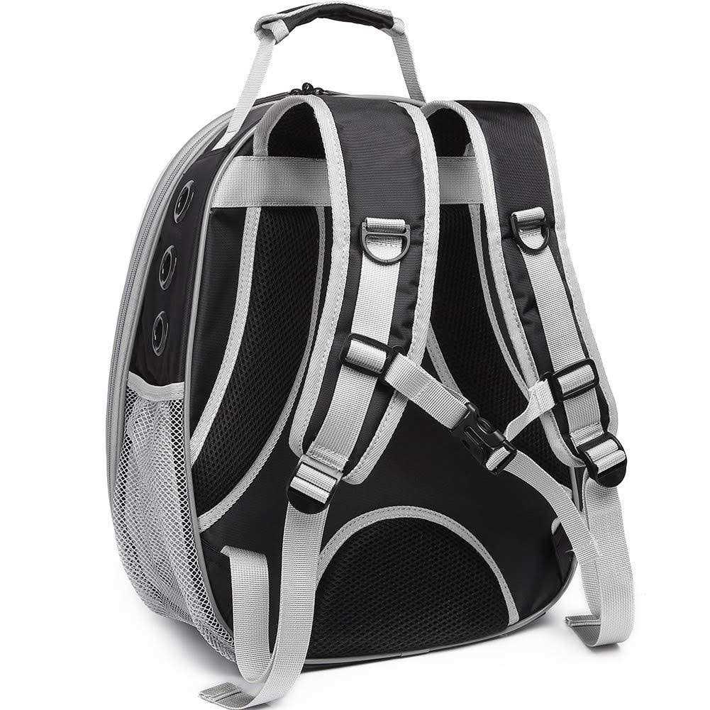 halinfer Front Expandable Cat Backpack Carrier, Fit up to 20 lbs, Space Capsule Bubble Window Pet Carrier Backpack for Large Fat Cat and Small Puppy