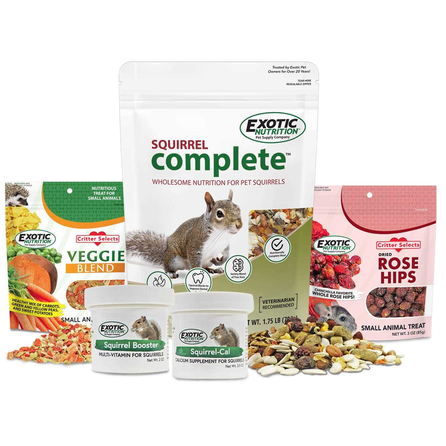 Squirrel Food Starter Package Includes Nutritionally Complete Diet