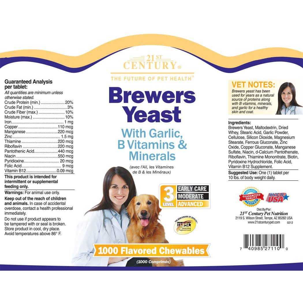 Essential Pet Products Brewers Yeast Chewable Tablets with Garlic