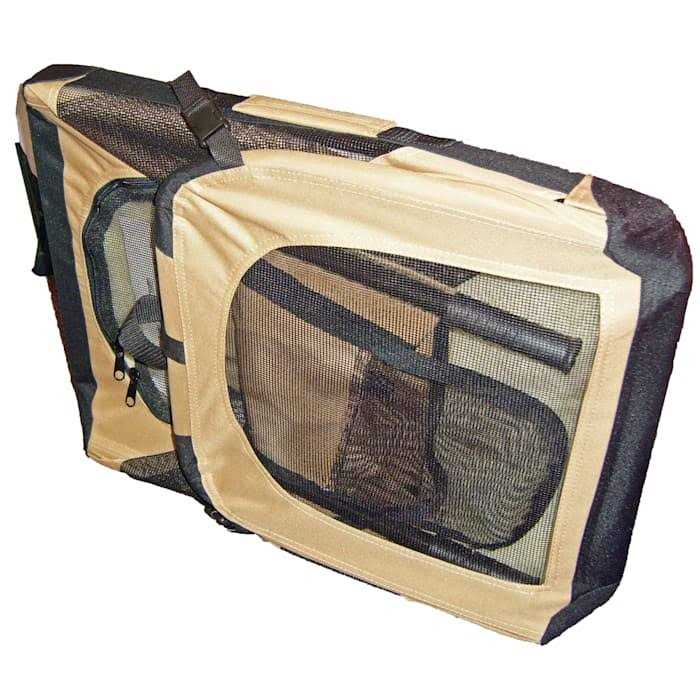 Pet Life Folding Deluxe 360 Vista View Pet Crate