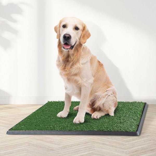 Petmaker Artificial Grass Puppy Dog Potty Pad with Tray