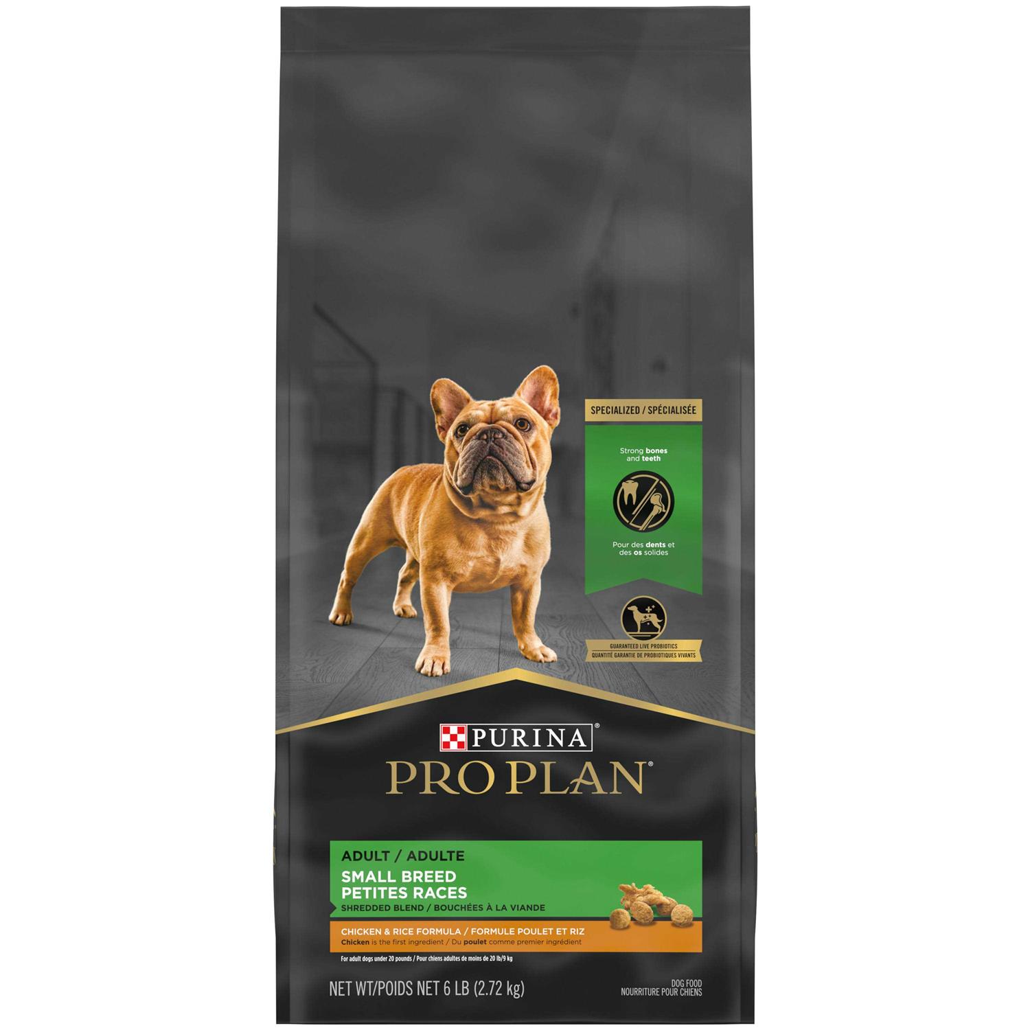 Purina Pro Plan Shredded Blend Small Breed Chicken & Rice Formula Dry Dog Food