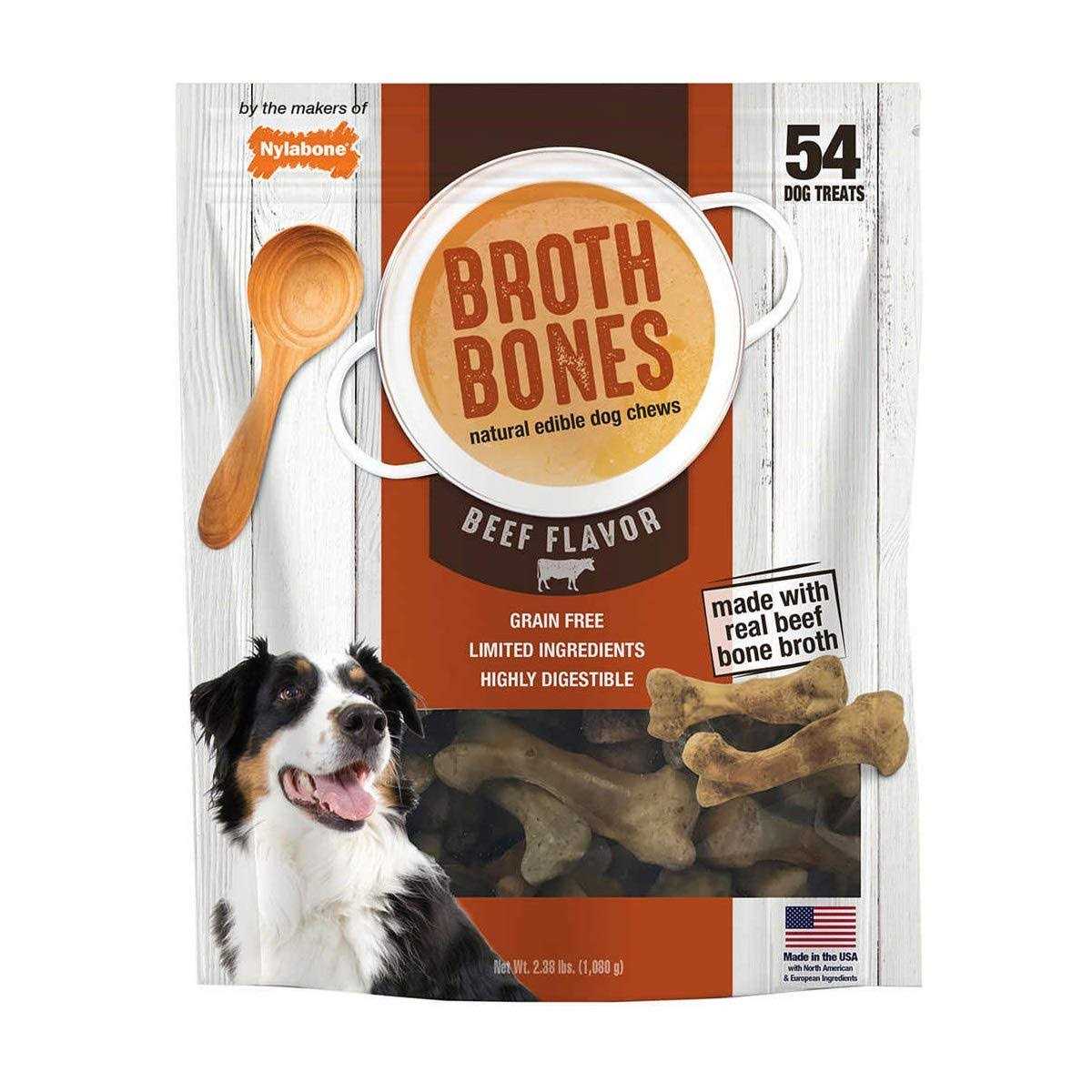 Nylabone Broth Bones Natural Edible Dog Chews
