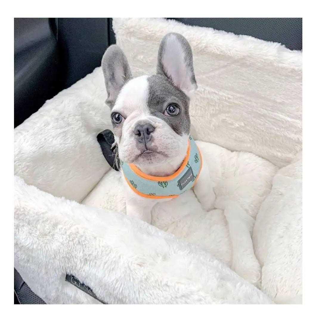 Nandog Pet Gear Ivory Cloud Collection Dog Car Seat Bed