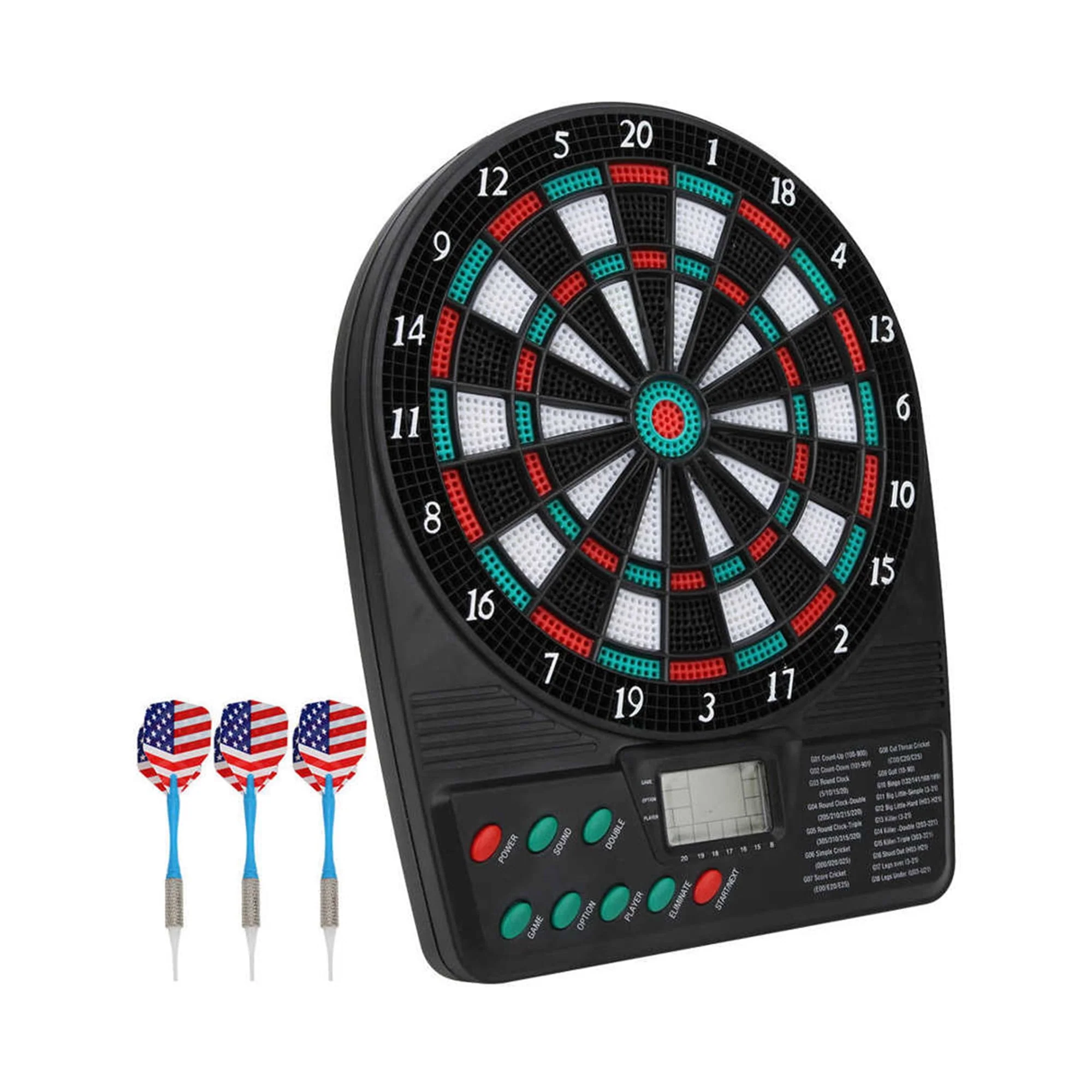 Electronic Dartboard Game Set, LCD Display Automatic Scoring Dart Plate ...