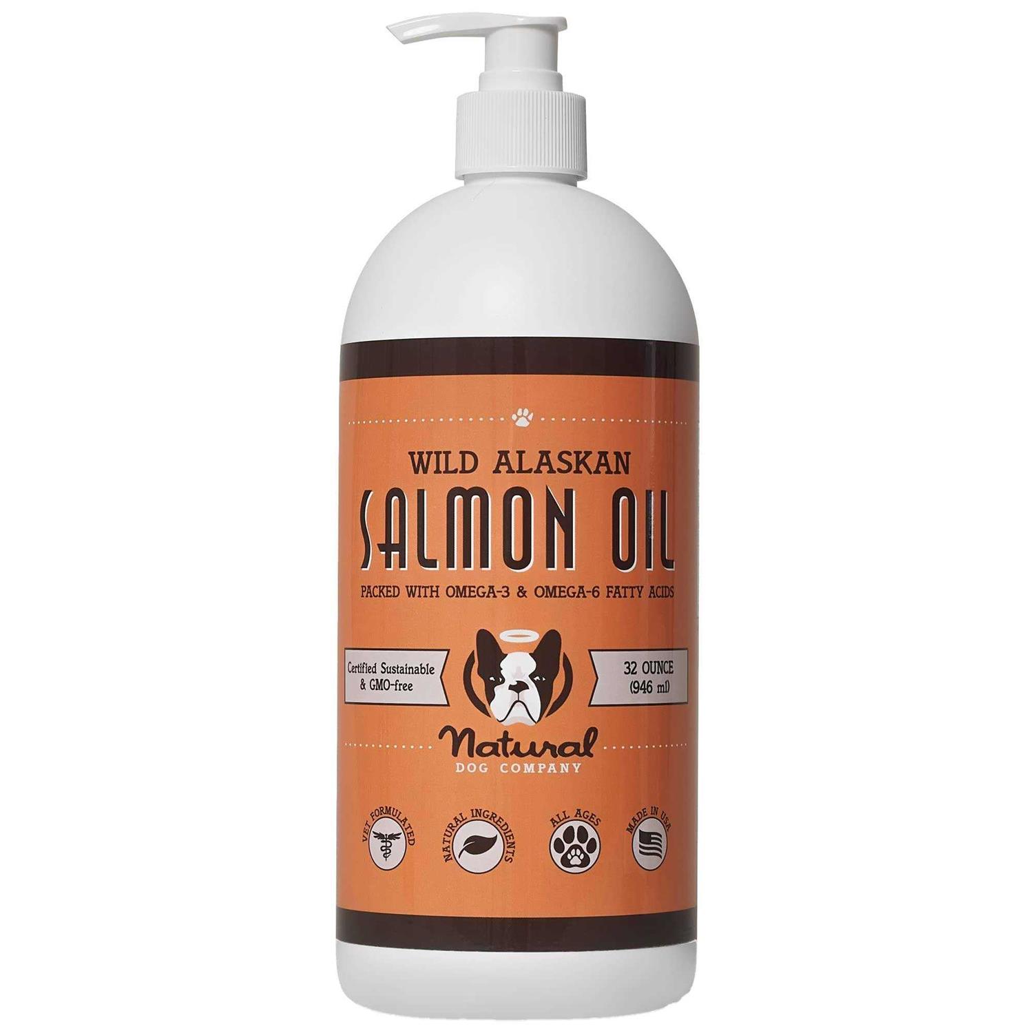 Natural Dog Company Wild Alaskan Salmon Oil for Dogs