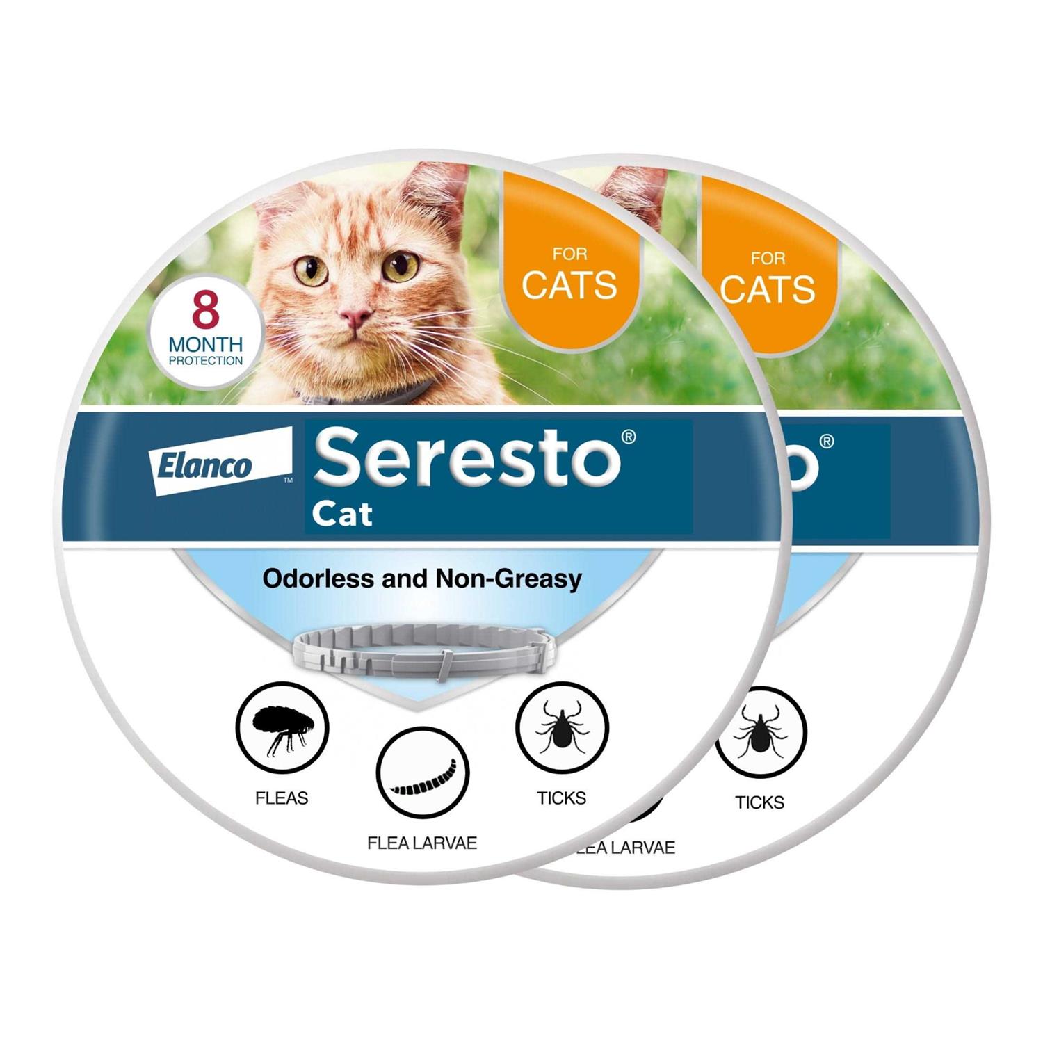Bayer Seresto 8 Month Flea & Tick Prevention Collar for Cats