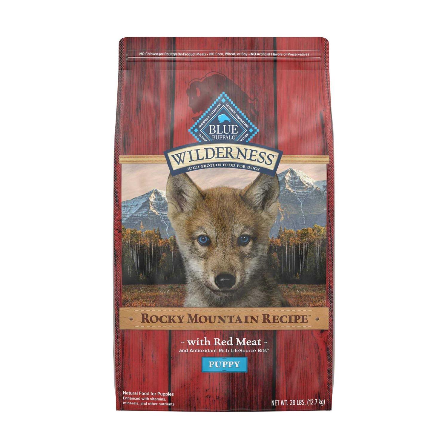 Blue Buffalo Wilderness Rocky Mountain Recipe High Protein Puppy Dry Dog Food