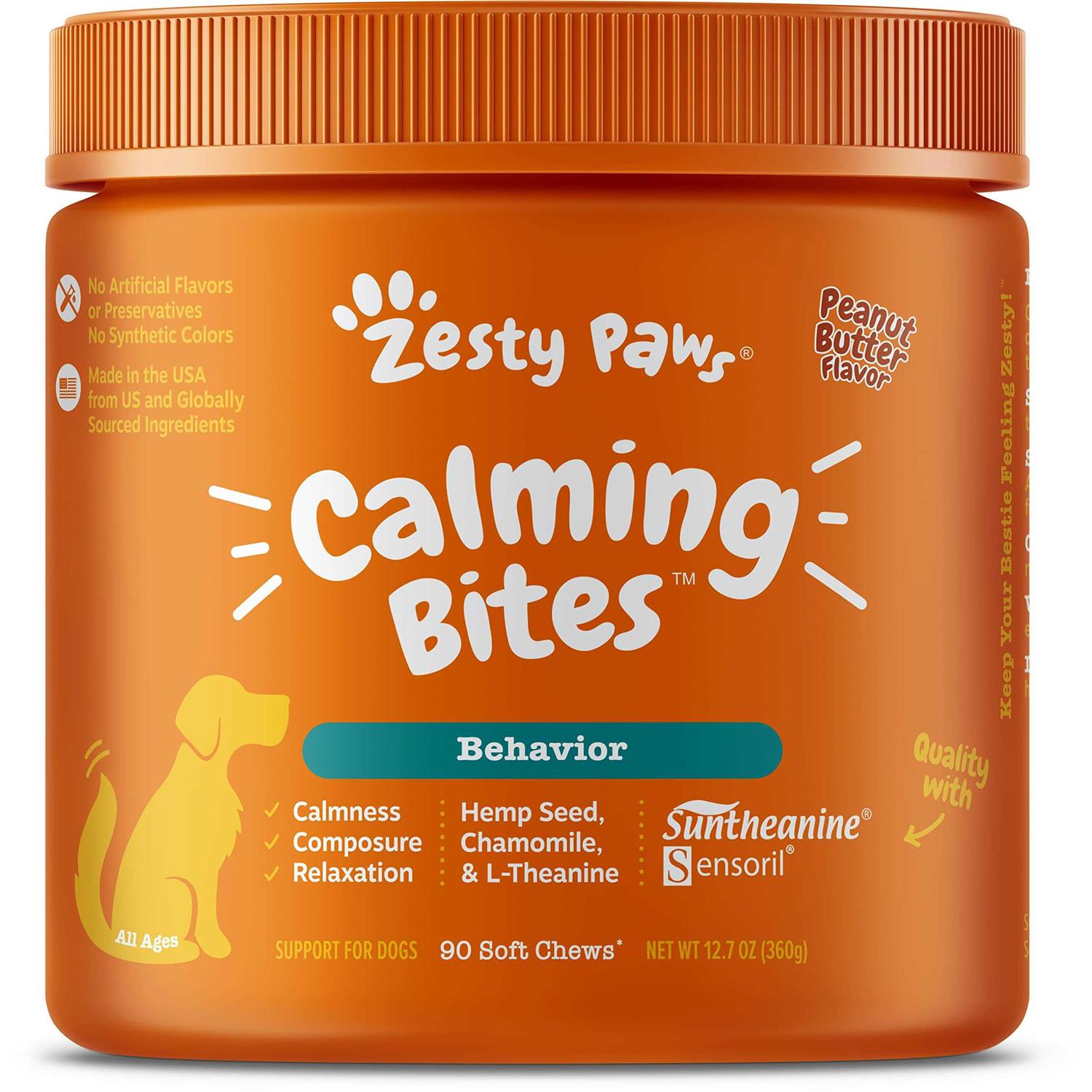 Zesty Paws Calming Bites Soft Chews for Dogs
